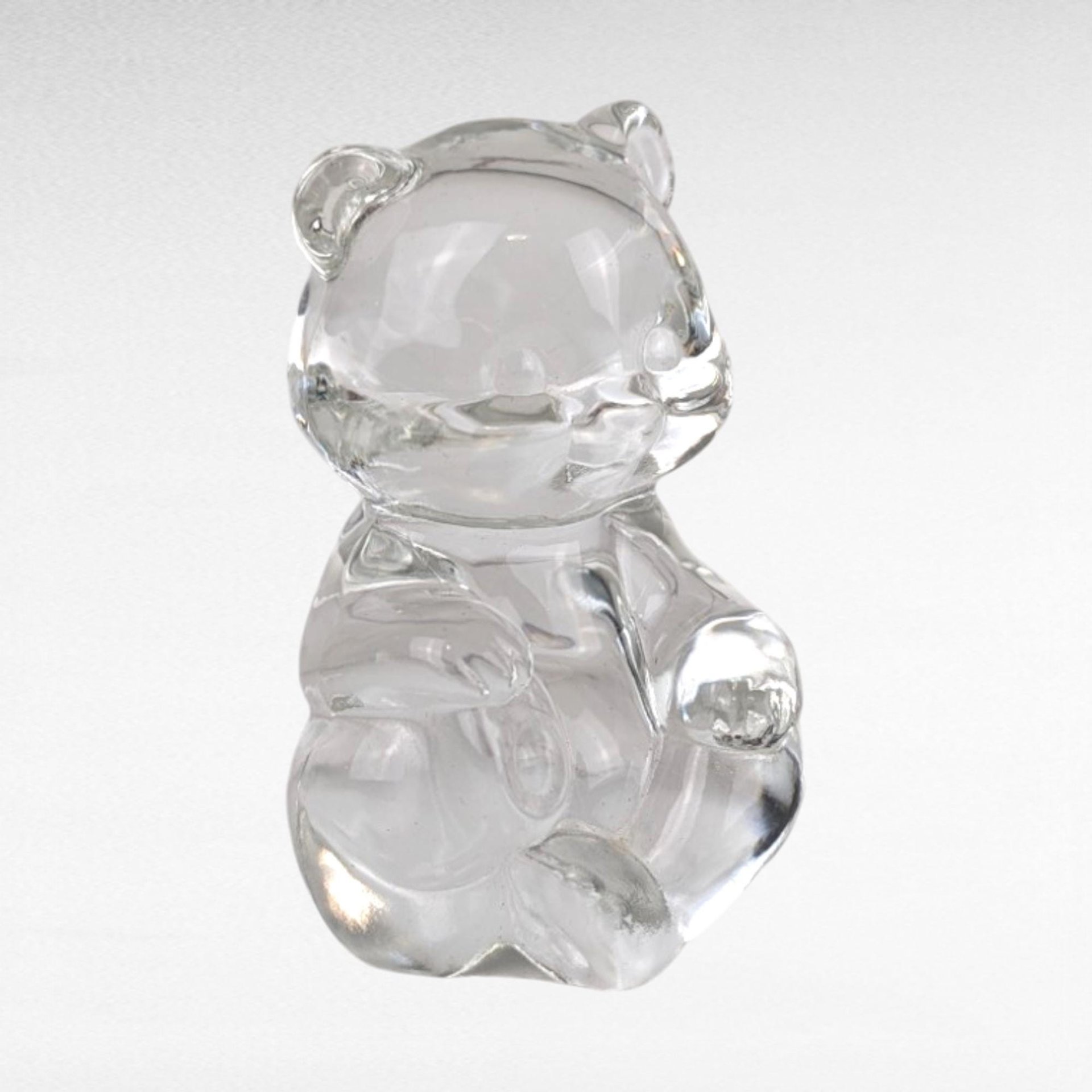 Vintage Fenton Clear Glass Bear Figurine, Crystal Bear, Collectible Figurine, Glass Animal, Home Decor, Paperweight, Gift for Bear Lover