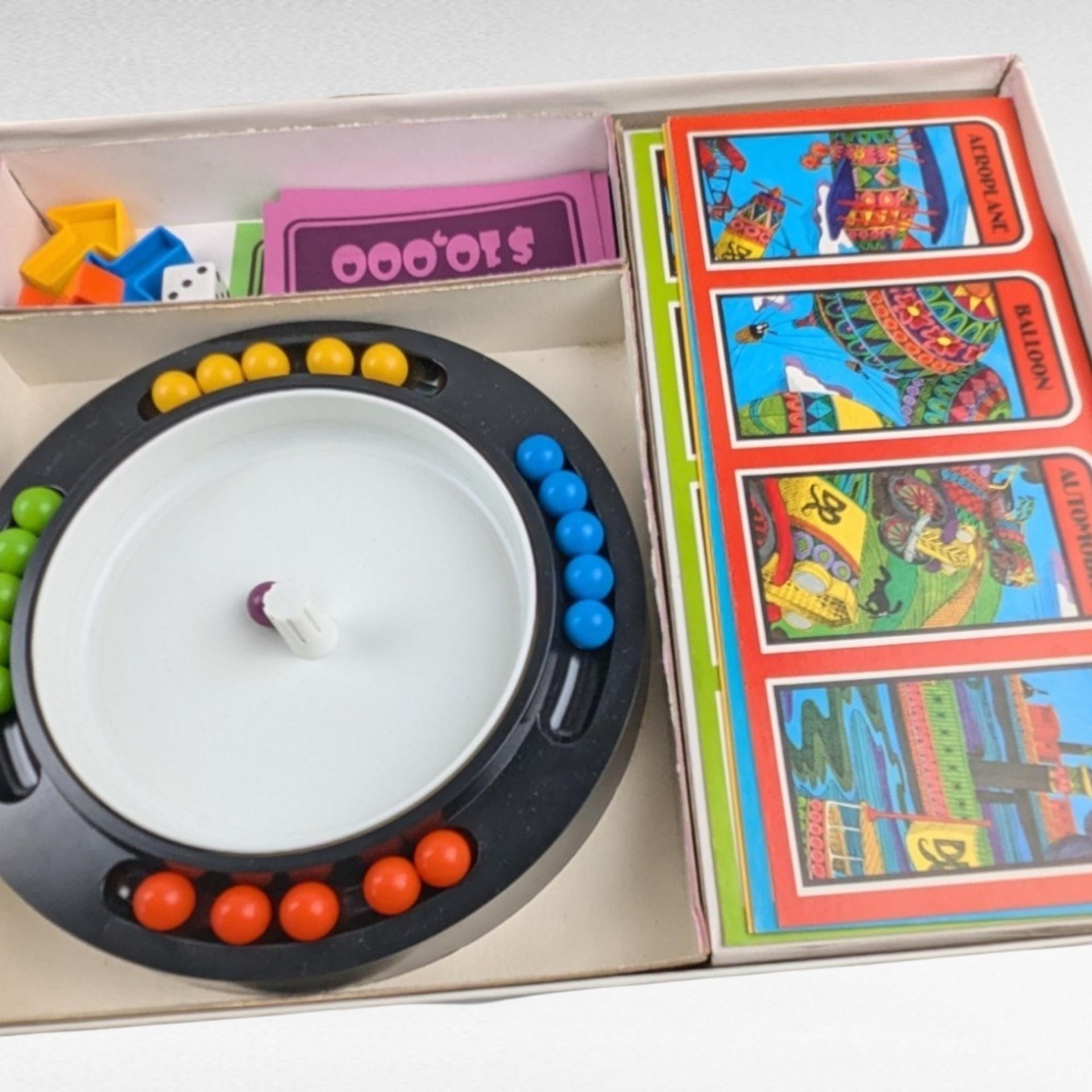 Vintage 1975 The Magnificent Race Game by Parker Brothers | Retro Family Board Game | Missing 1 Arrow | Fun for Collectors