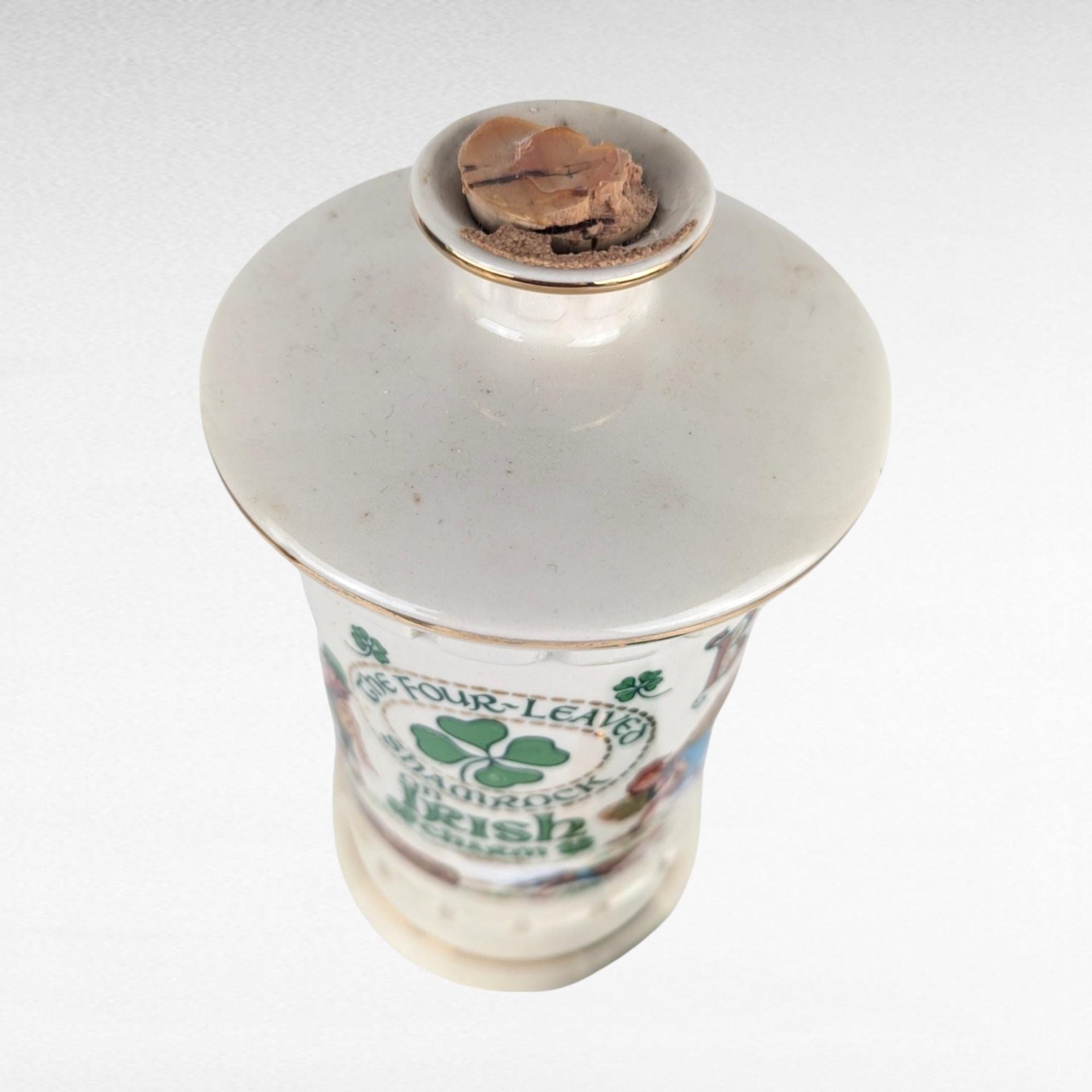 1977 Old Fitzgerald "The Four-Leaved Shamrock" Decanter, Vintage Whiskey Decanter, Irish Charm, Collectible Decanter, Empty Bottle