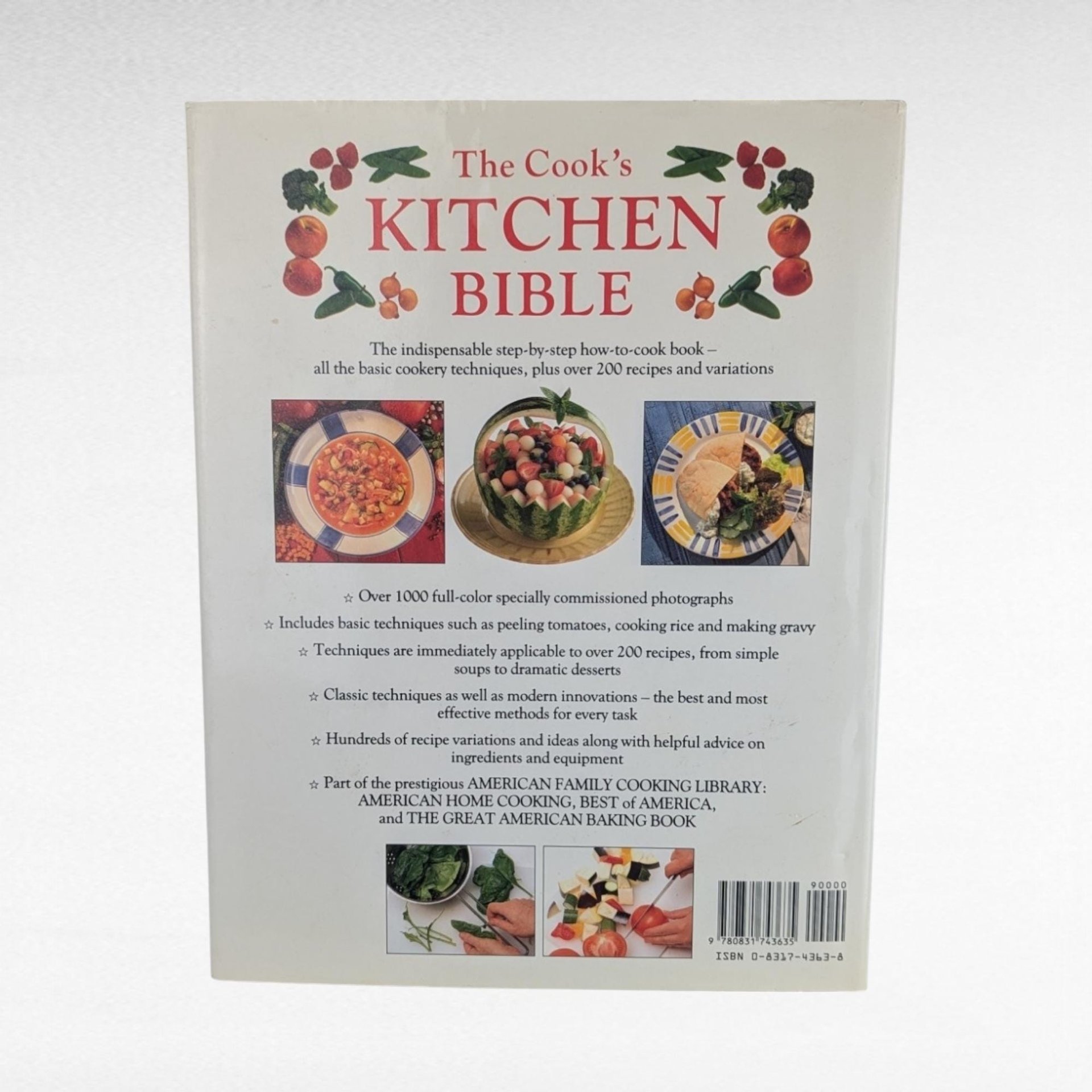 1995 The Cook's Kitchen Bible Cookbook, Norma MacMillan, Hardcover Cookbook, Illustrated Recipes, Cooking Techniques, Gift for Cooks
