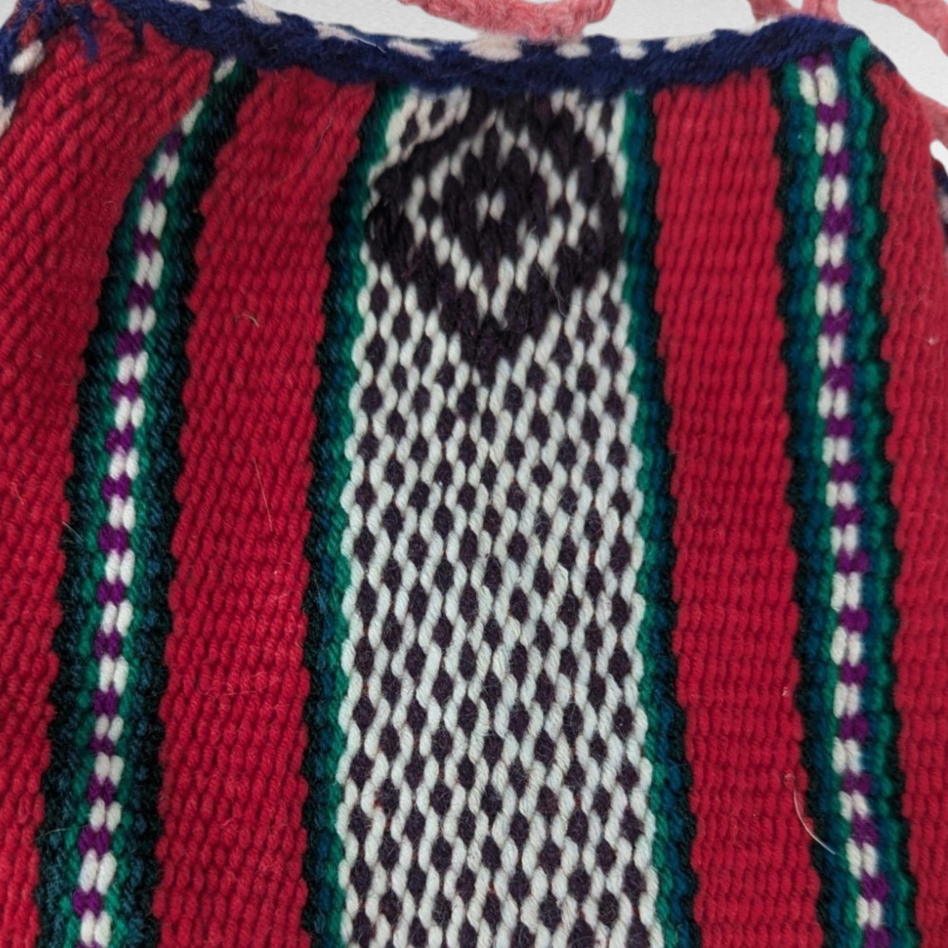 Vintage Handmade Bags, Exotic Design, Handwoven, Black & White, Boho Style, Gift for Her
