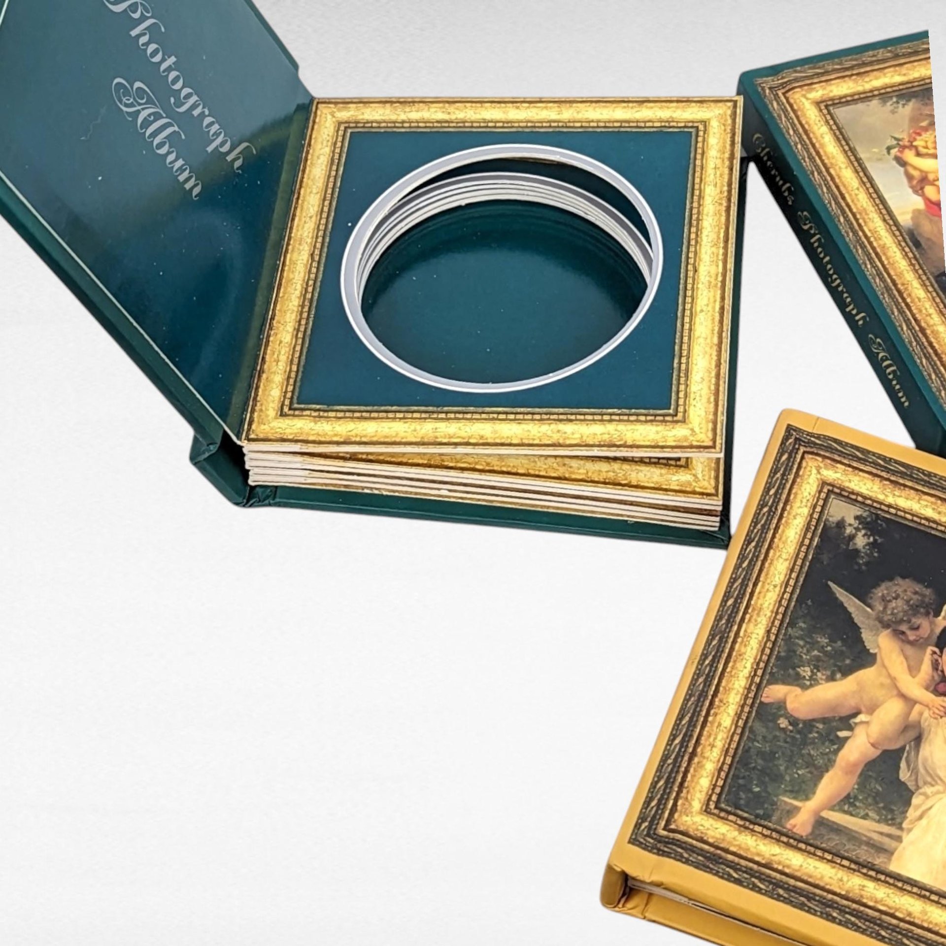 Vintage Cherub Decor Lot, Dezine Resin Trinket Box, Cherub Photo Albums, Angelic Decor, Gift for Angel Lover, Home Decor