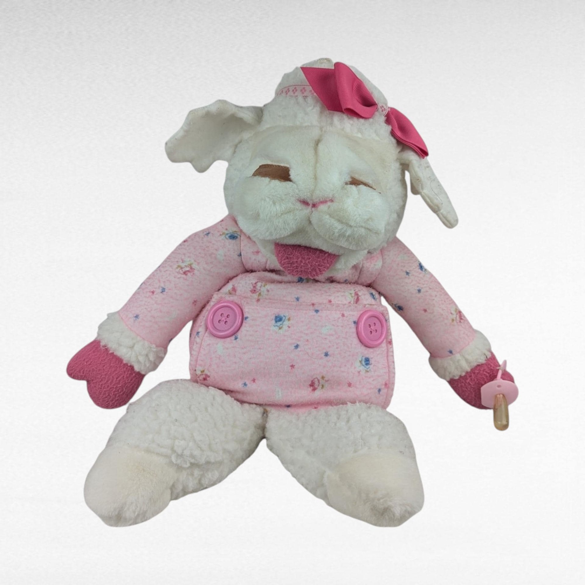 Vintage 1990 Baby Lamb Chop Plush Hand Puppet, Shari Lewis, Lamb Chop Toy, 90s Nostalgic Toy,  Kids Gift, Puppet Show