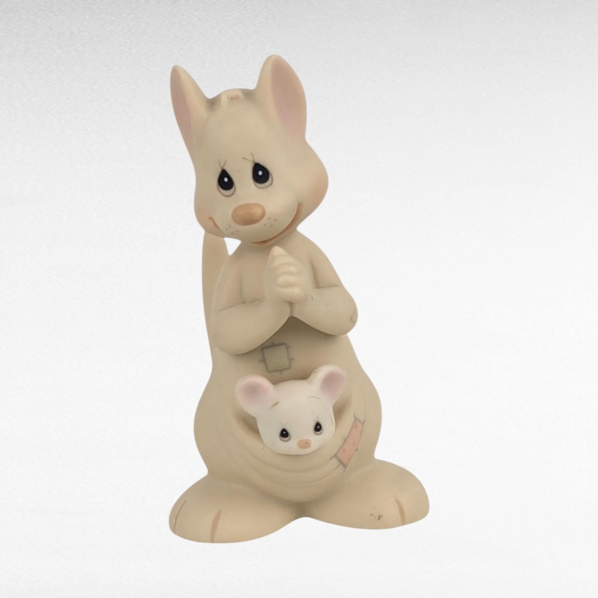 Vintage Precious Moments Figurines Lot, 1982-1995, Kangaroo, Gorilla, 50th Anniversary, Jonathan & David, Gift for Collector