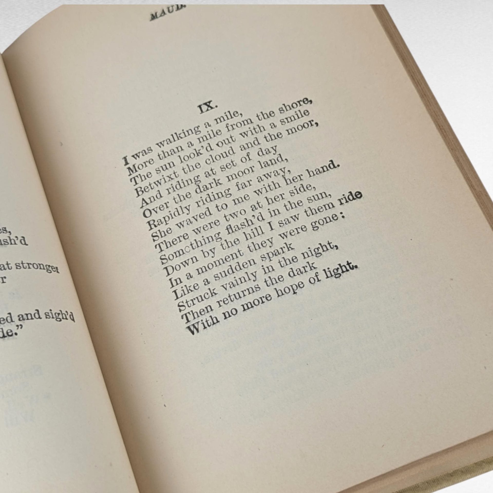 Antique Alfred Lord Tennyson The Princess Maud and Other Poems, Hardcover Book, Poetry,  Collectible Book, Vintage Literature