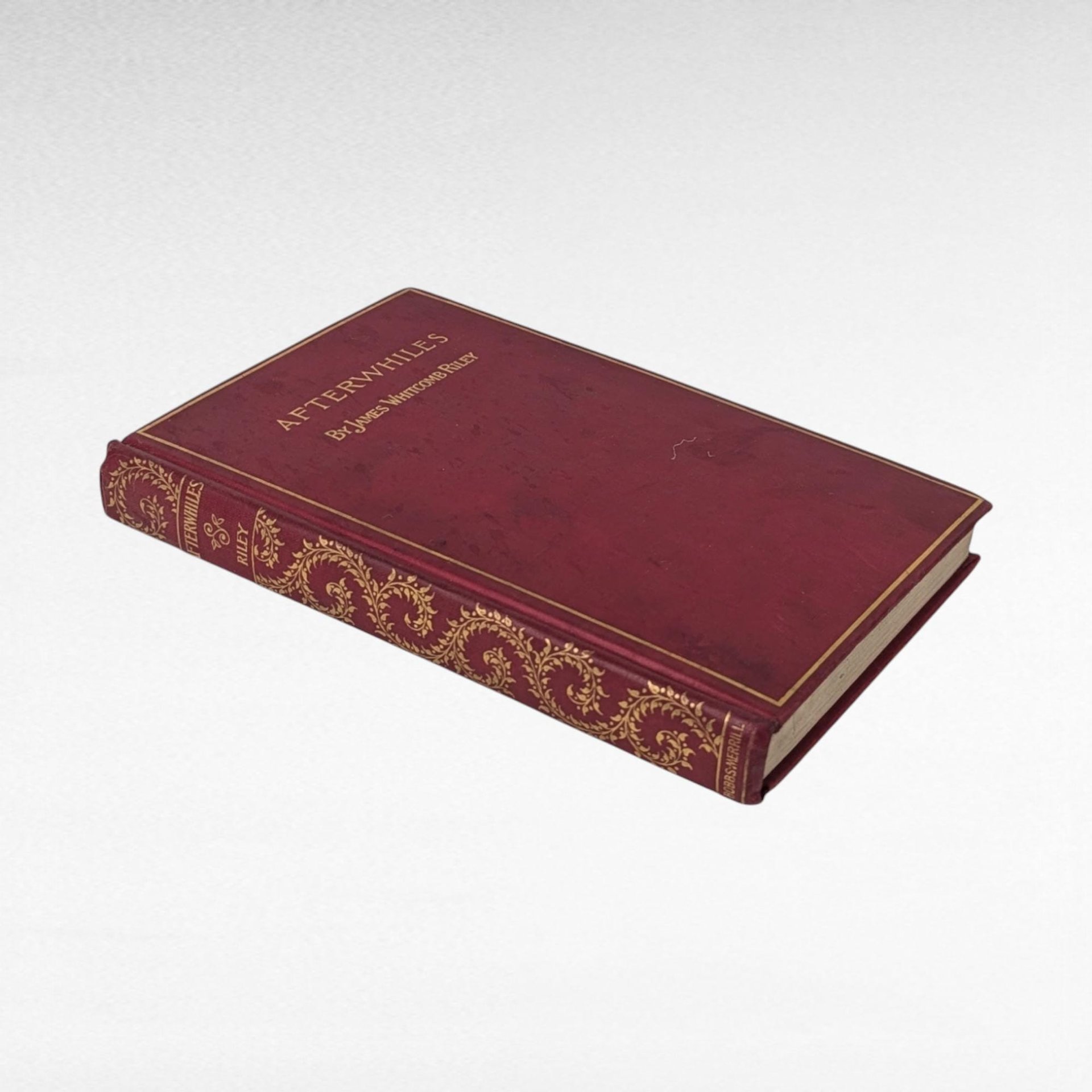Antique Afterwhiles by James Whitcomb Riley, Hardcover Book, Poetry Collection, Hoosier Poet, Collectible Book, Gift for Book Lovers
