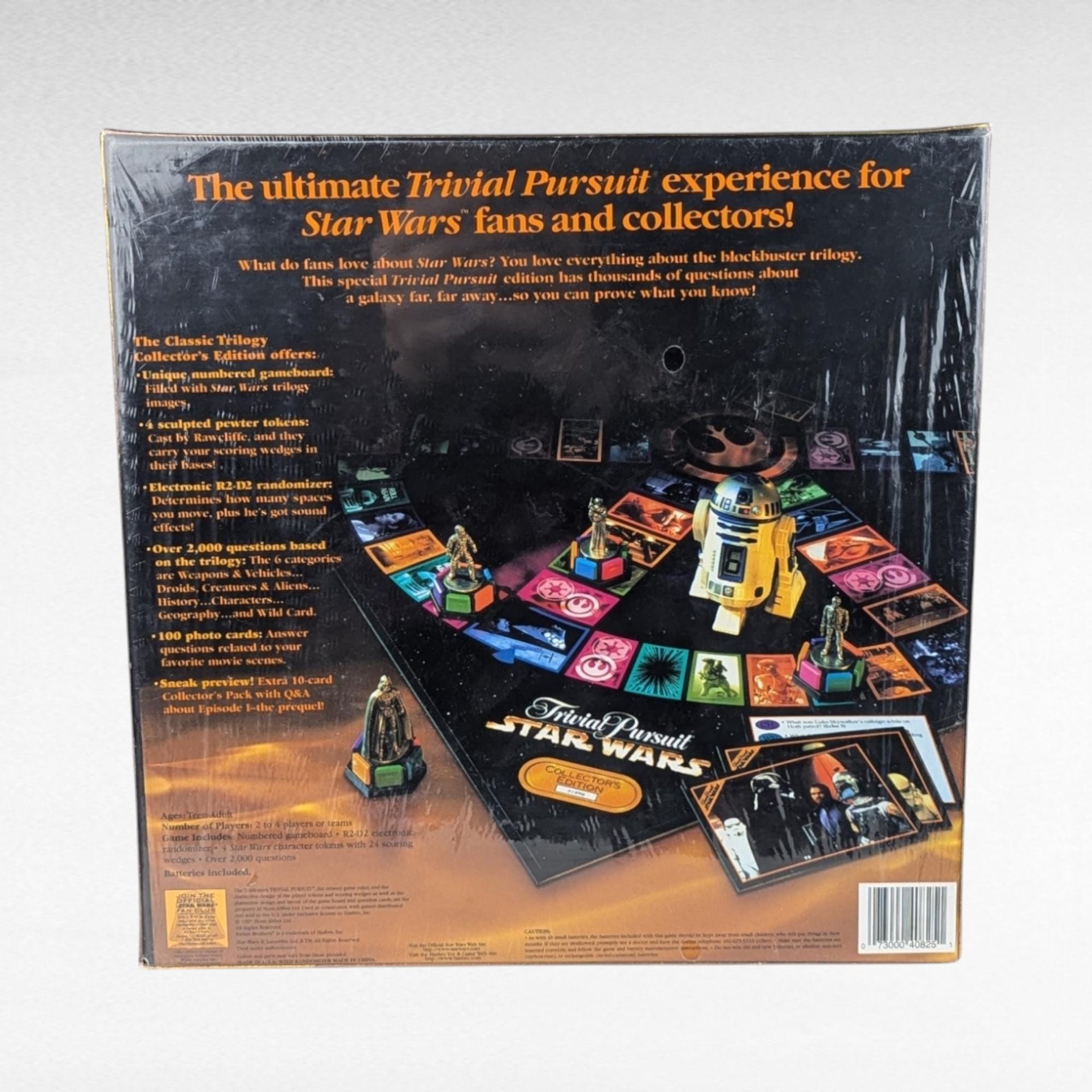 Vintage Trivial Pursuit Star Wars Classic Trilogy Collector's Edition, Sealed Board Game, Parker Brothers, 1997