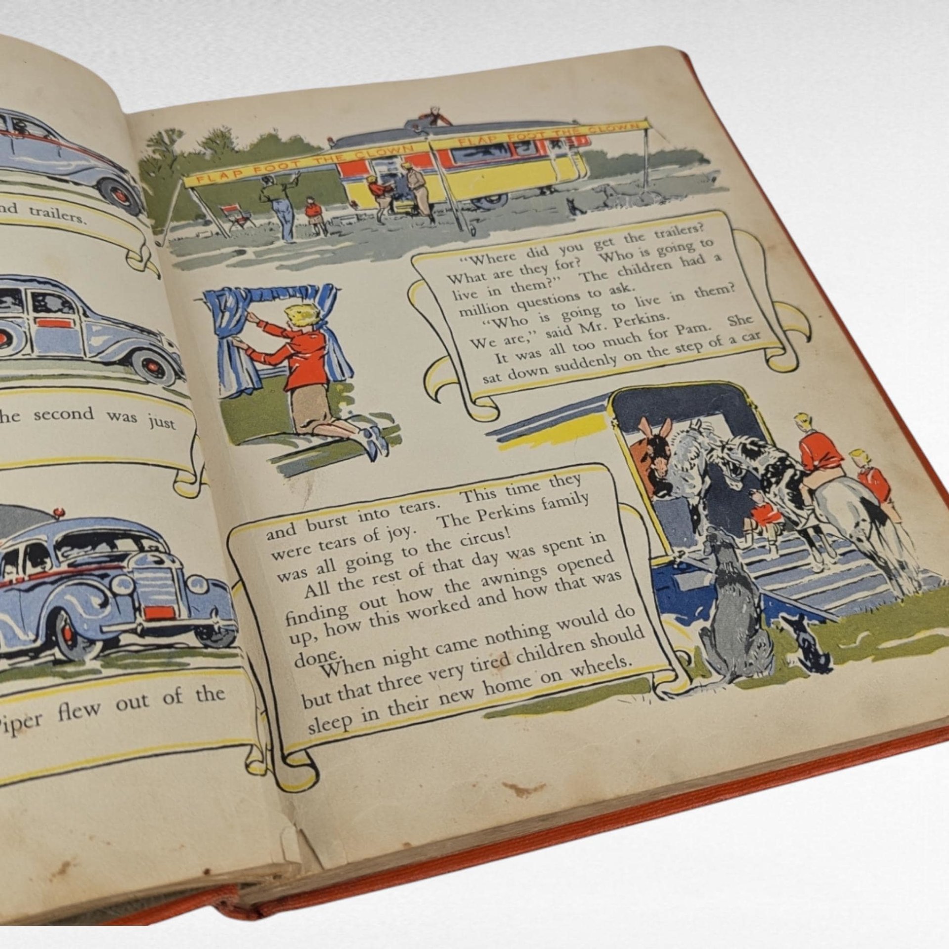 1938 3 Rings A Circus Book by Paul Brown, Vintage Children's Literature, Collectible Illustrated Book, Gift for Child, Circus Lover