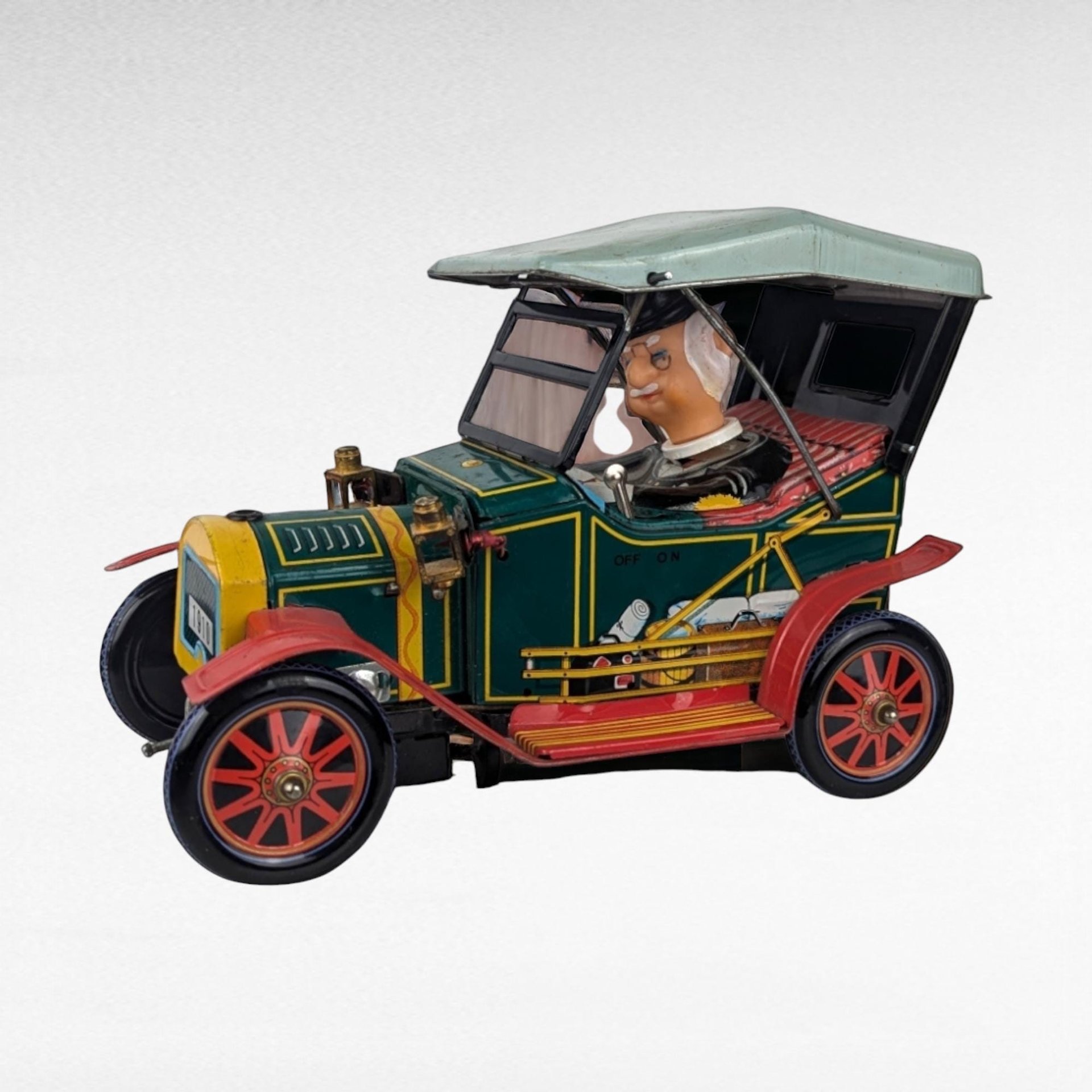 NON WORKING Vintage Mystery Action Tin Car, 1960s Japanese Toy, Collectible Toy Car, Battery Operated, Display Piece, Gift for Collector