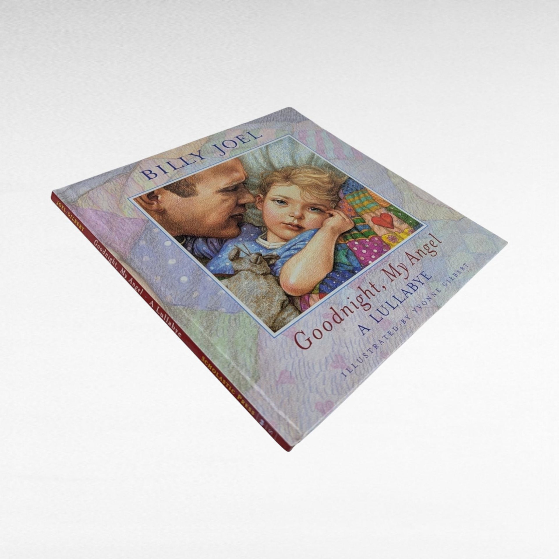 2004 Billy Joel Goodnight, My Angel Lullaby Book with CD, Illustrated Yvonne Gilbert, Children's Book, Gift for Kids, Bedtime Story