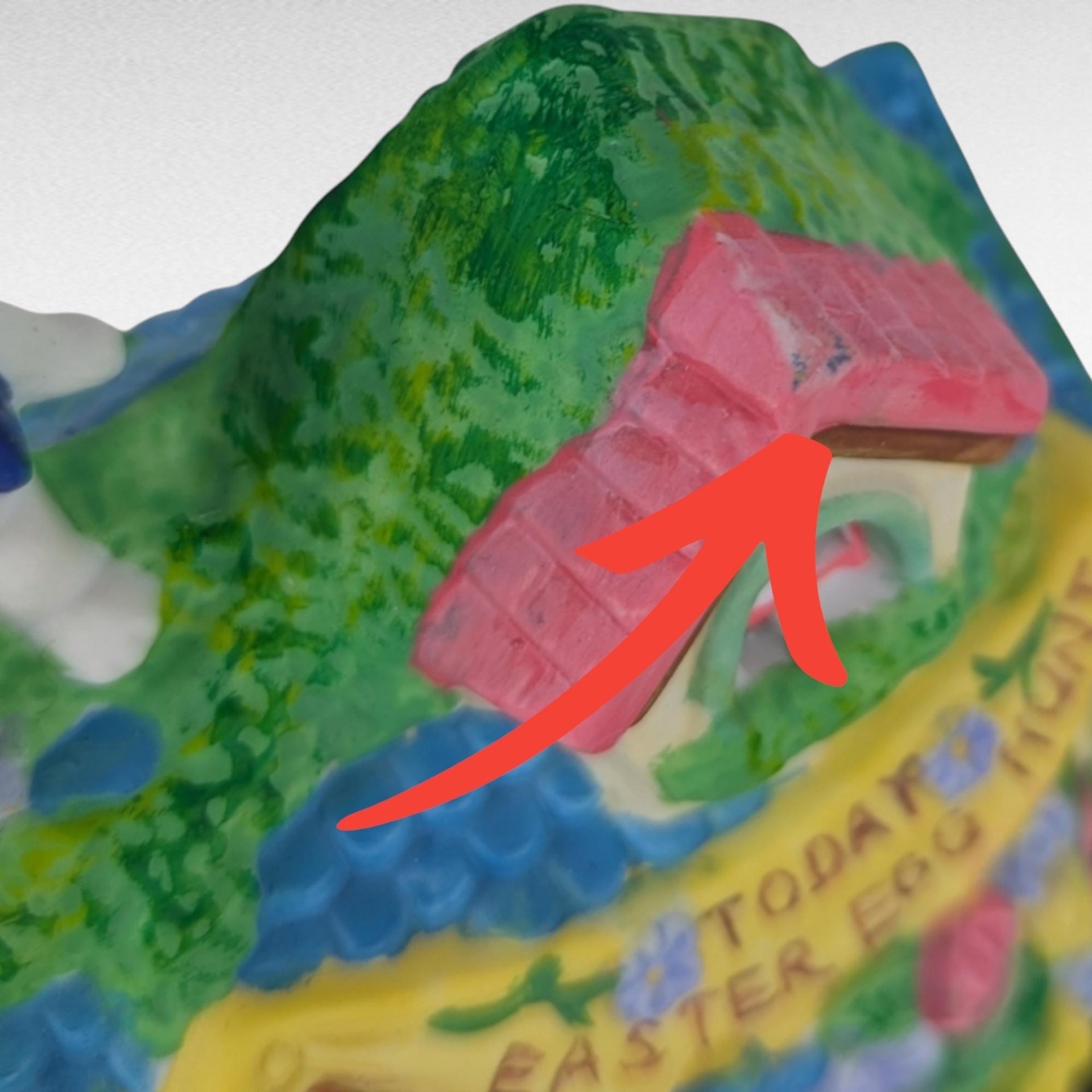 Vintage Cottontale Cottages Easter Egg Hunt Ceramic Light Up House, Easter Decor, Spring Decor, Gift for Easter Lovers