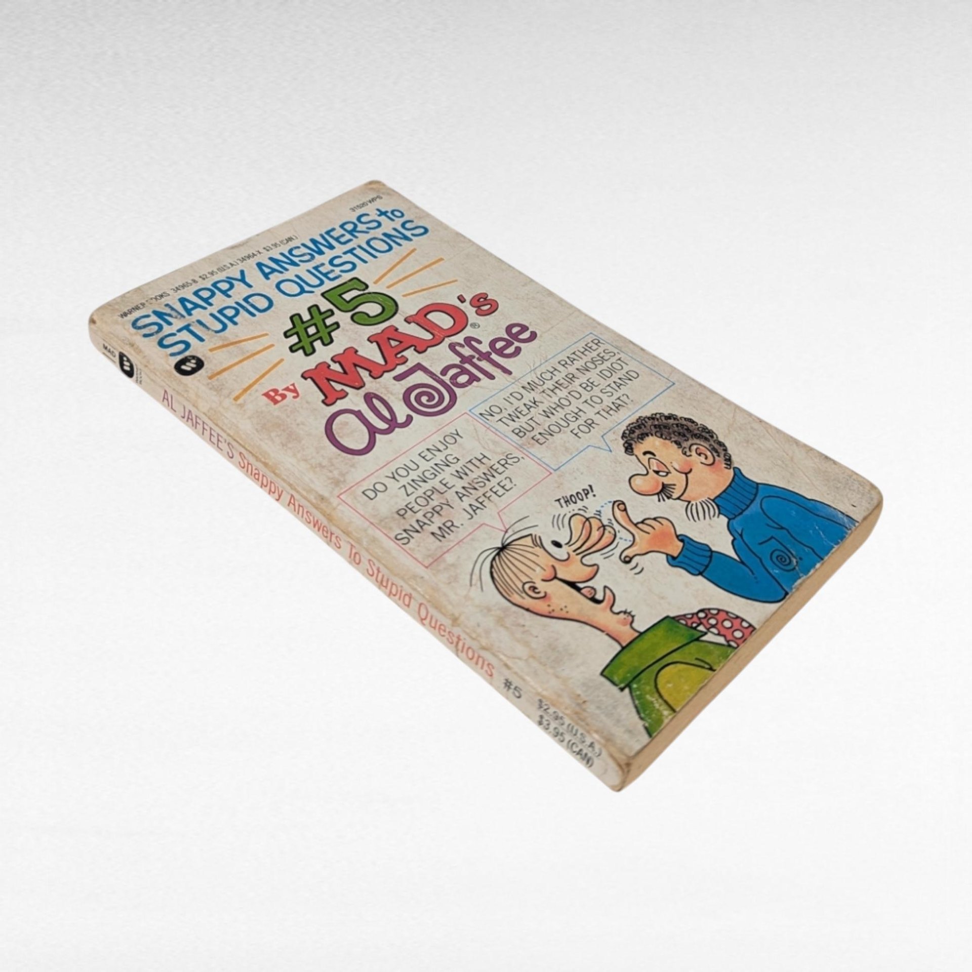 Vintage Mad Magazine, Snappy Answers to Stupid Questions #5, Al Jaffee, Humor Book, Paperback, 1984, Collectible Book, Gag Gift