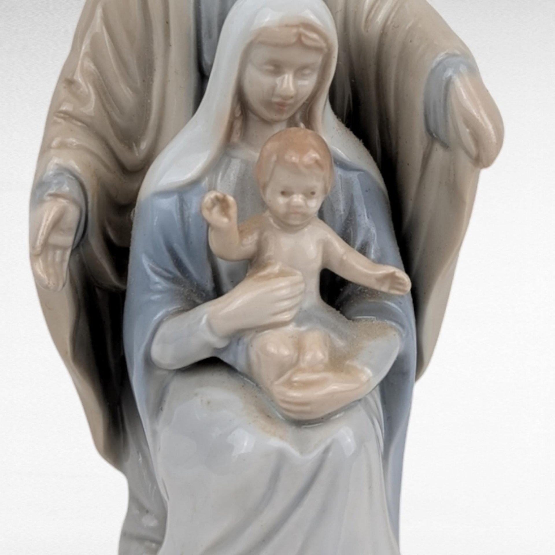 Vintage Roman Porcelain Holy Family Figurine, Religious Home Decor, 5.5" Tall