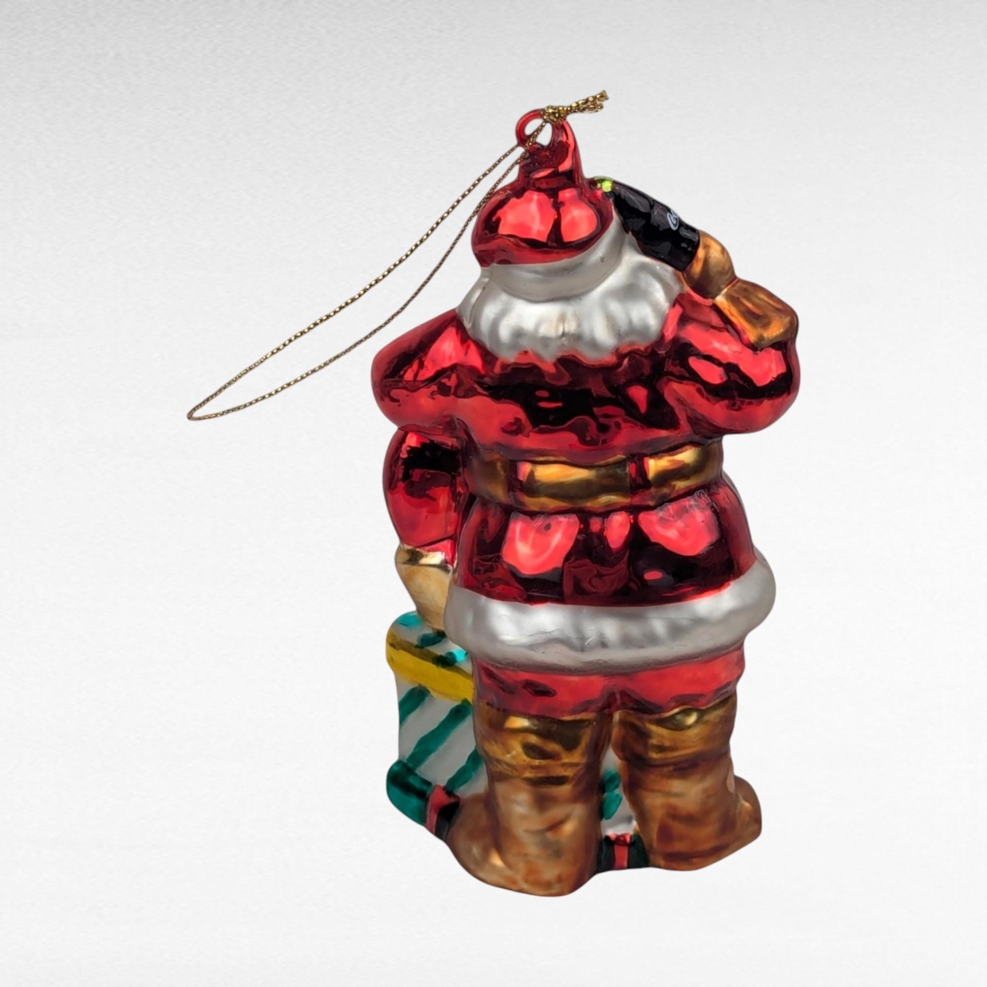 Vintage Coca-Cola Santa Claus Blown Glass Ornament | Christmas Ornament | Coke Collectible | Holiday Decor