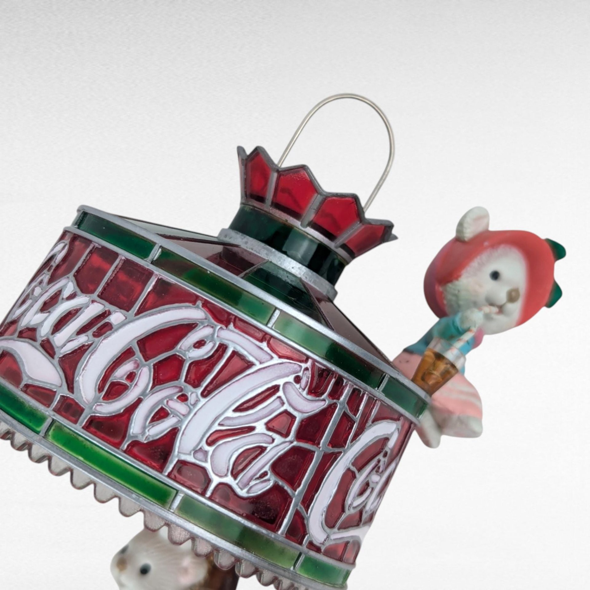 1993 Coca-Cola "Light Up Your Holidays" Ornament | Mice Ornament | Light-Up Christmas Ornament | Coke Collectible