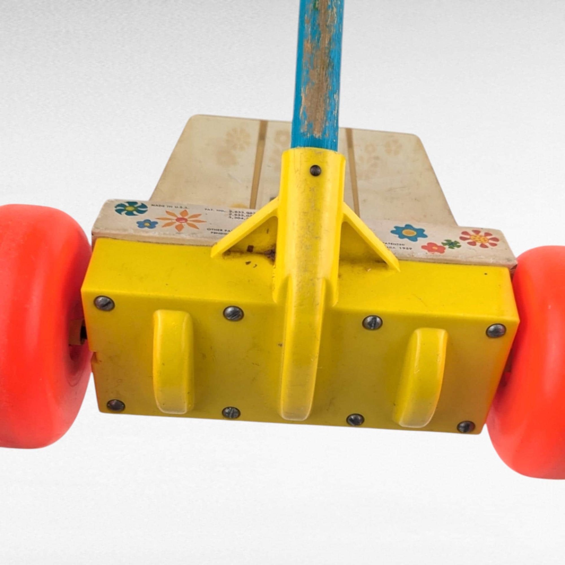 Vintage 1969 Fisher-Price Happy Hoppers Push Toy | Classic Baby Toy | Toddler Toy | Collectible Toy