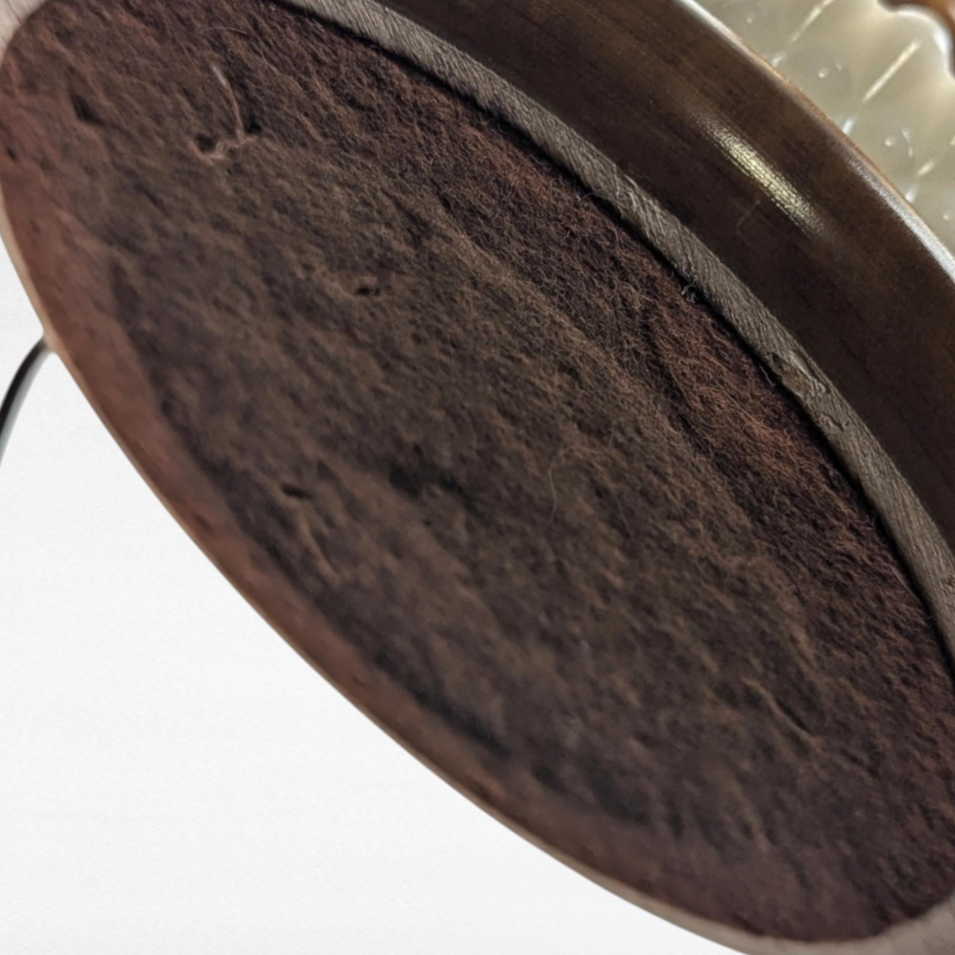 Vintage Milk Glass & Wood Lamp - Hobnail Milk Glass Lamp - Mid-Century Modern Lighting -  Table Lamp - Bedroom Decor