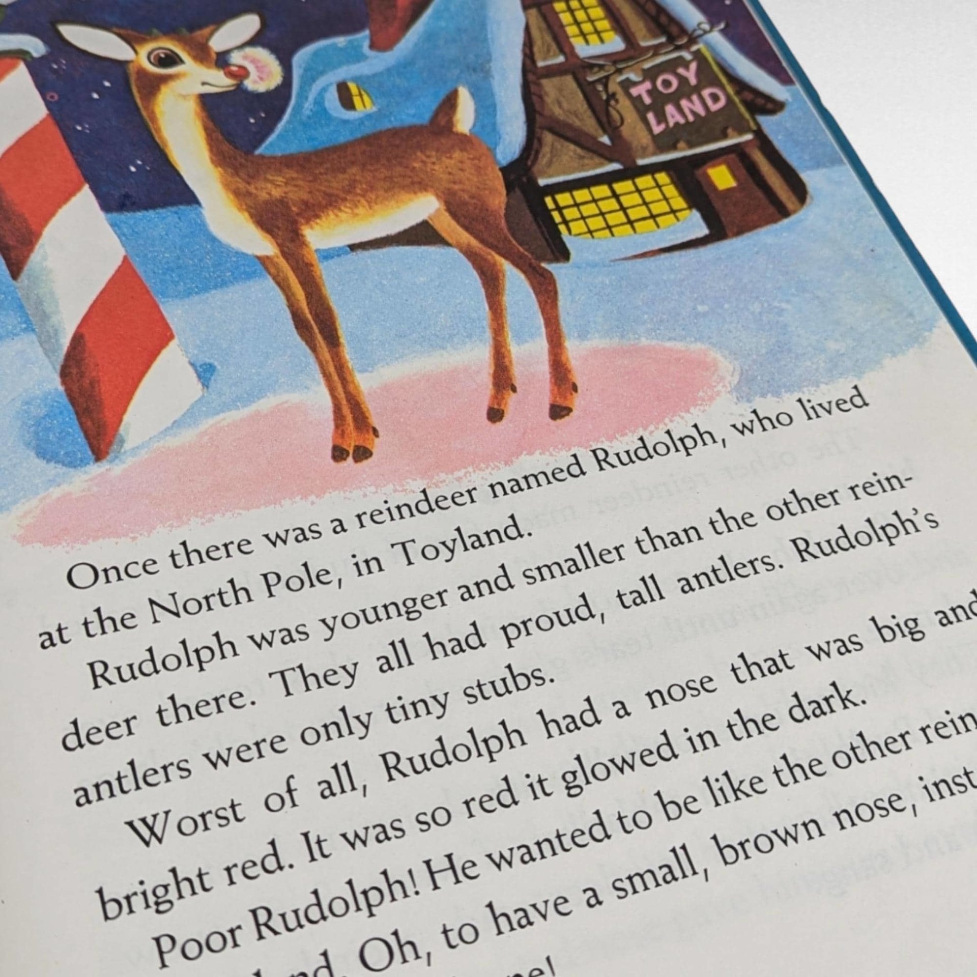 Vintage 1979 Rudolph the Red-Nosed Reindeer by Barbara Shook Hazen | Hardcover Children's Book | Illustrated by Richard Scarry