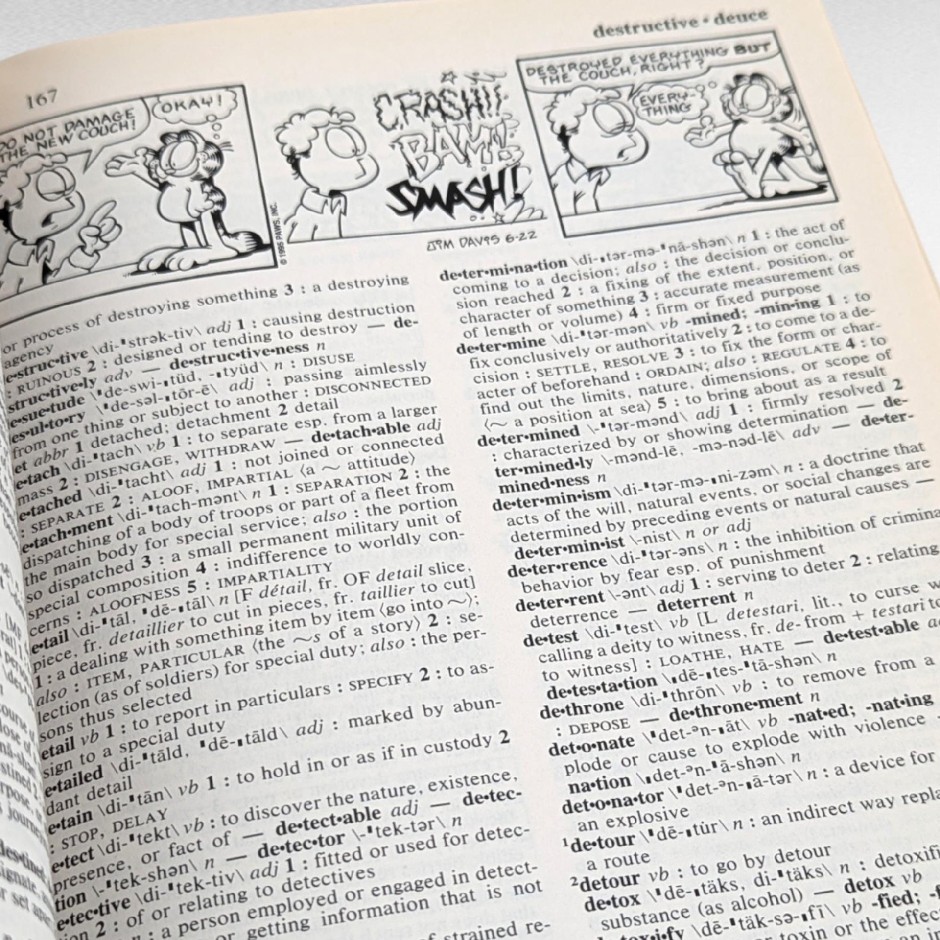 1999 Merriam-Webster Garfield Dictionary, Softcover, Children's Dictionary, Educational Book, Fun with Language, Gift for Students