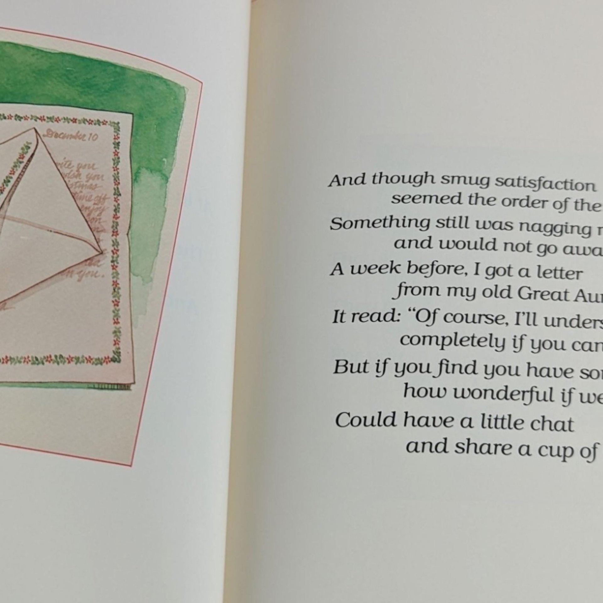 A Cup of Christmas Tea Book, Tom Hegg, Holiday Story, Christmas Gift, Vintage Book, Collectible Christmas Book, Illustrated Book