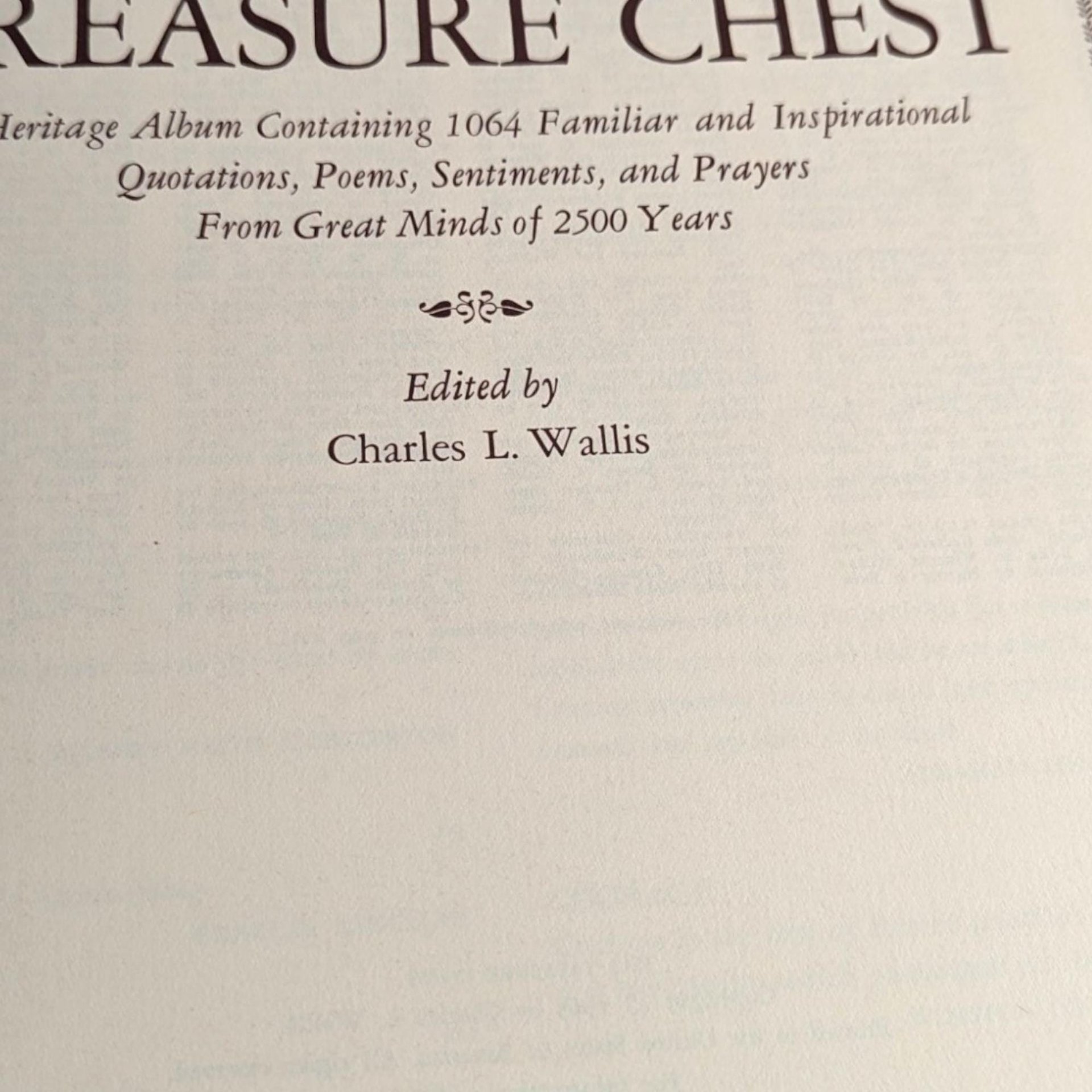 Vintage 1965 The Treasure Chest Hardcover Book, Inspirational Quotes, Poems, Sentiments, Prayers, Gift for Mother