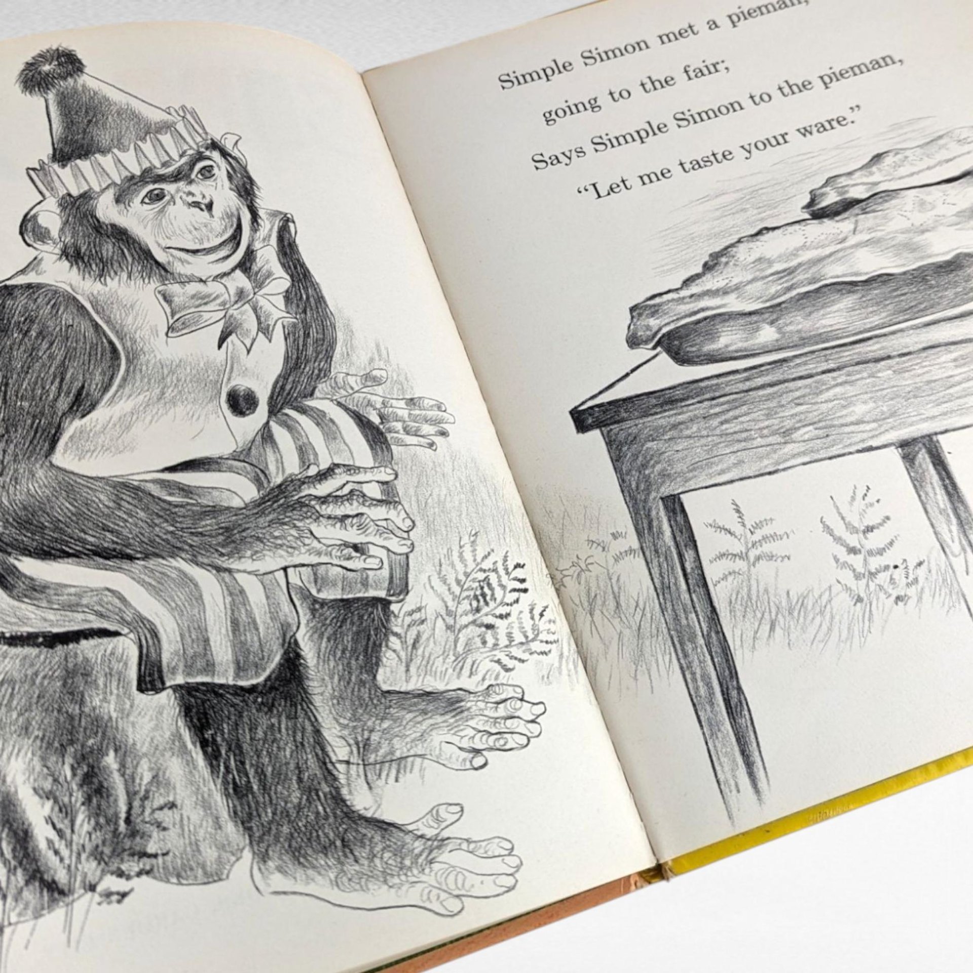 1959 Simple Simon by Tony Palazzo, First Edition Hardcover Book, Vintage Children's Literature, Illustrated Book, Nursery Rhyme Book