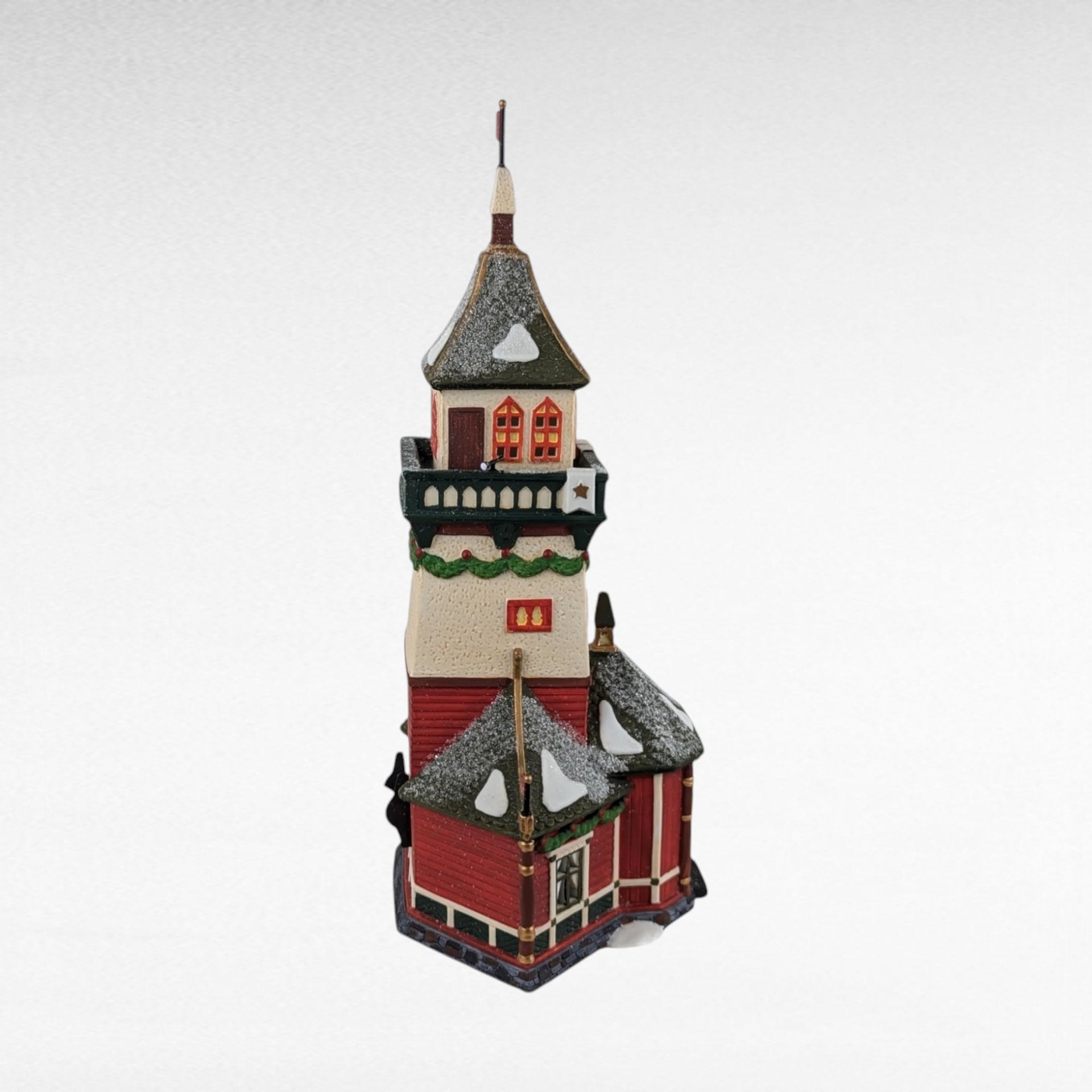 Vintage Department 56 Santa's Lookout Tower - North Pole Series - Christmas Village - Lighted Building - Retired - Collectible