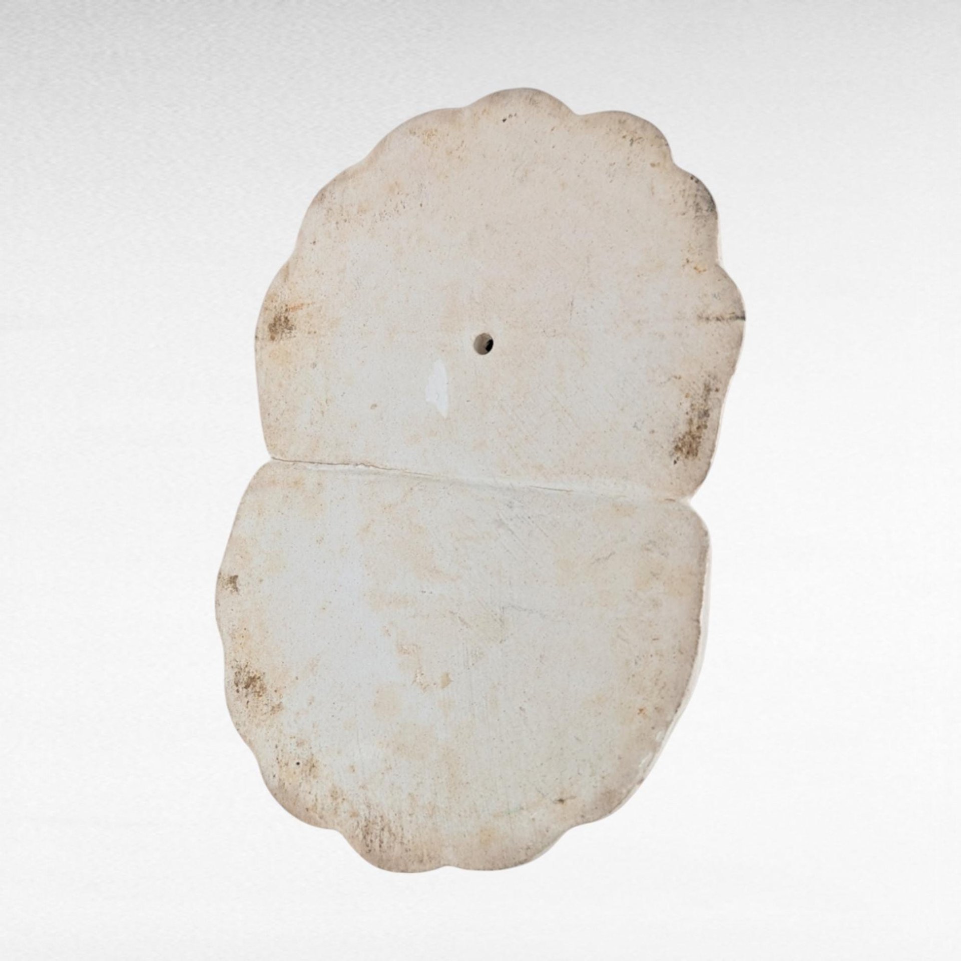 Imperfect Vintage Ceramic Vase with Hands, Unique Figural Vase, White and Gold Vase, Floral Decor, 7.25" Tall