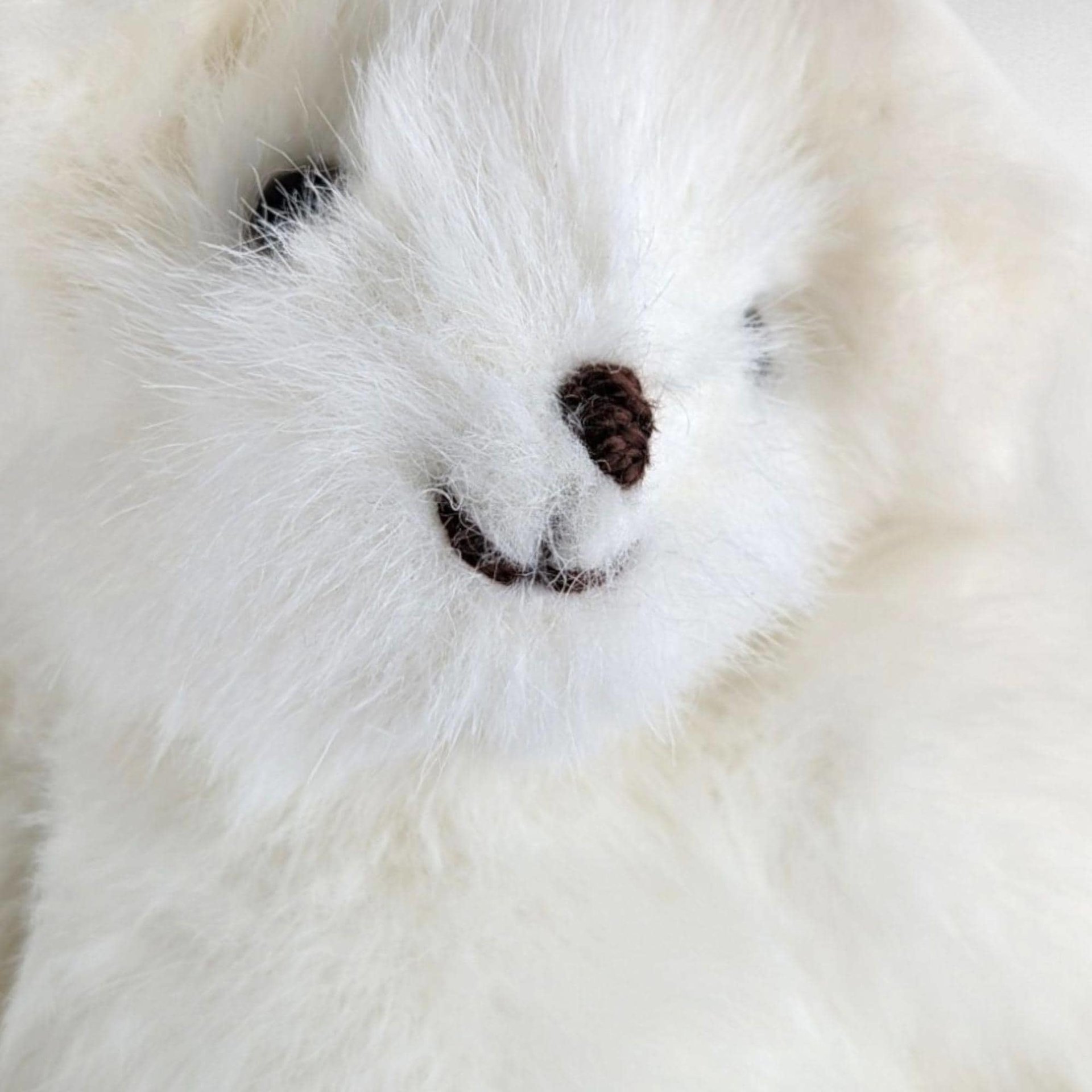 Vintage White Teddy Bears, Joan Chesney Jointed Bear, Berkeley Designs Floral Bear, Collectible Plush Toys, Gift for Collector