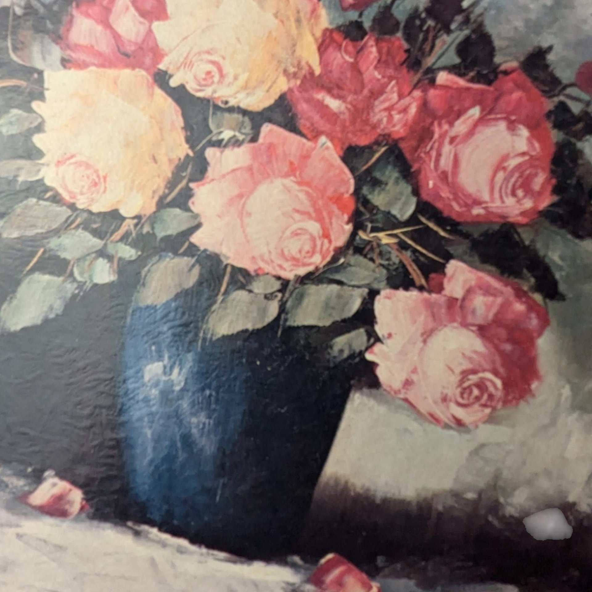 Vintage Pair Still Life Flower Prints, Framed Floral Lithographs, Art Treasure Prints, Wall Decor, Floral Art, Vintage Home Decor