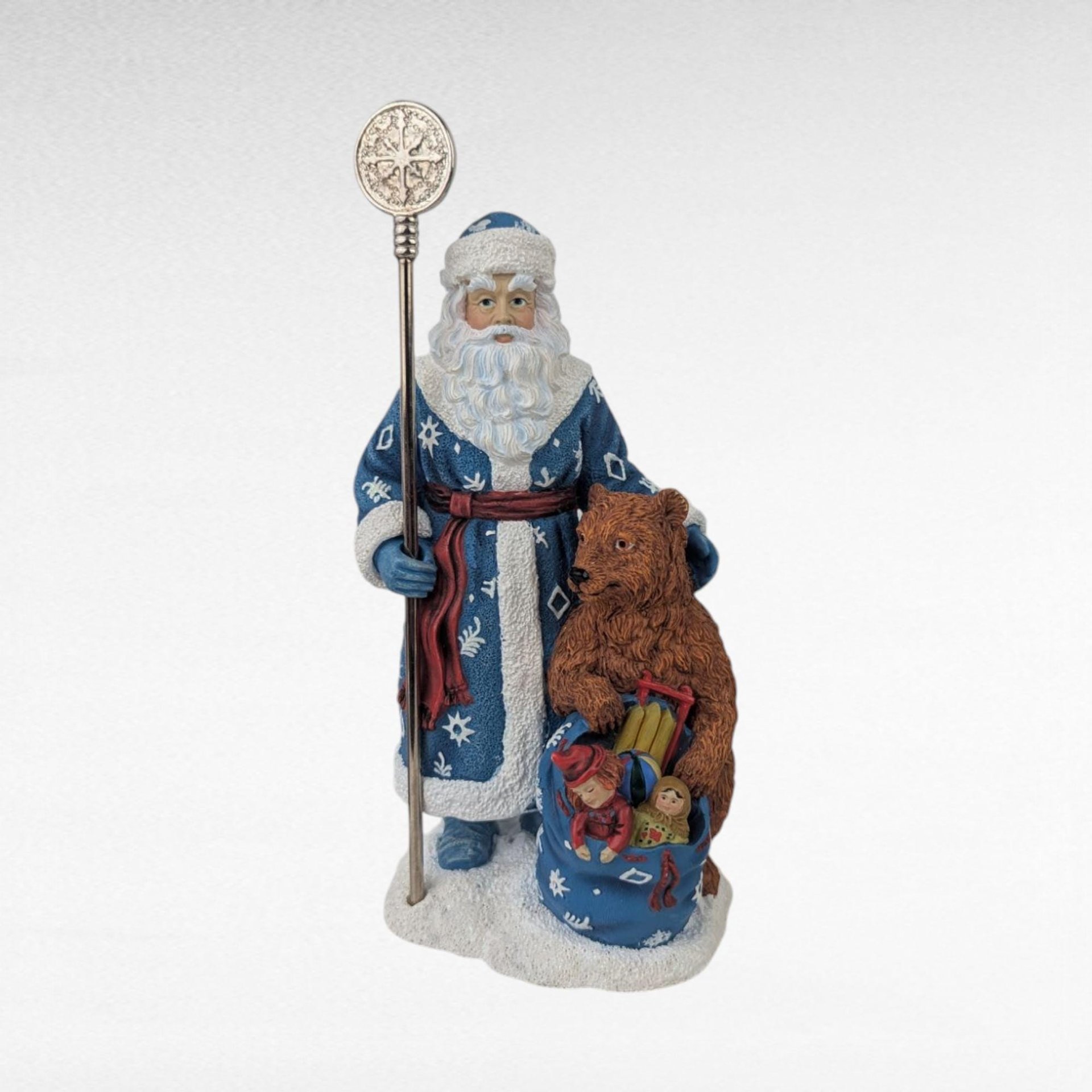Vintage Pipka Santa Figurines, Russian and Irish Santa Claus Set, Collectible Holiday Decor, Christmas Gift, Limited Edition, Home Decor
