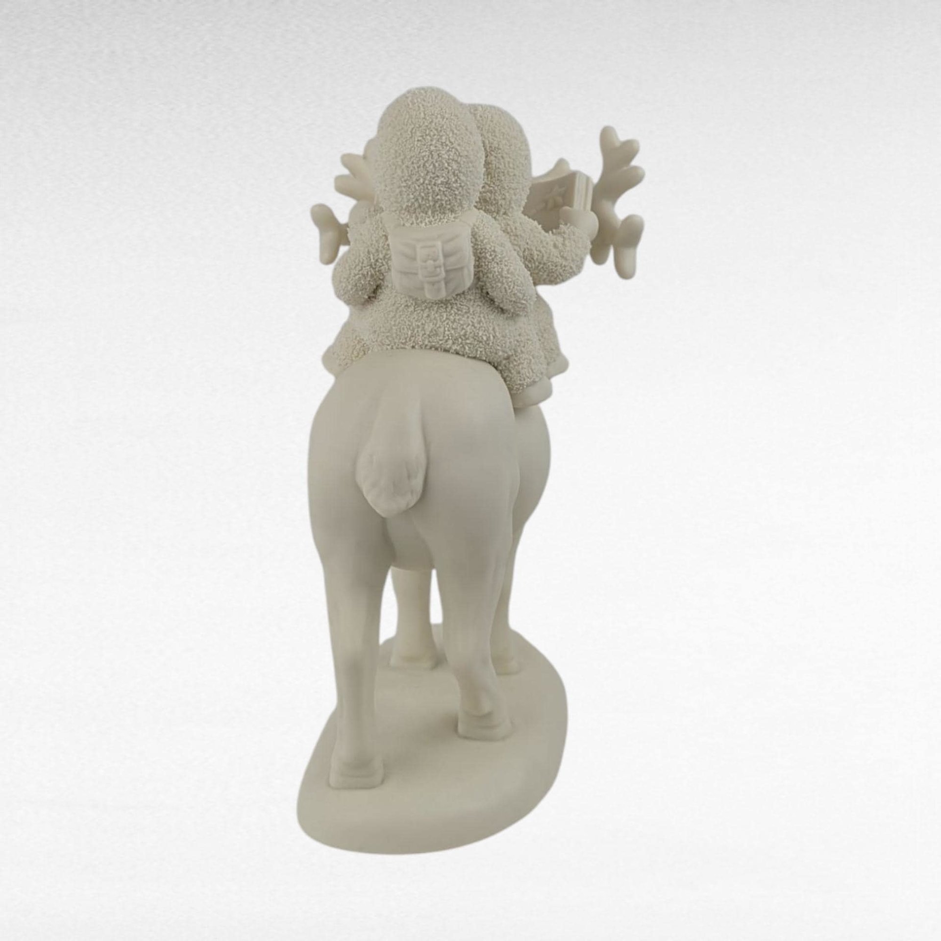 Vintage Dept 56 Snowbabies "A Journey for Two by Caribou!" Figurine, 8 Inch, Collectible Snowbabies, Gift for Collector, Christmas Decor