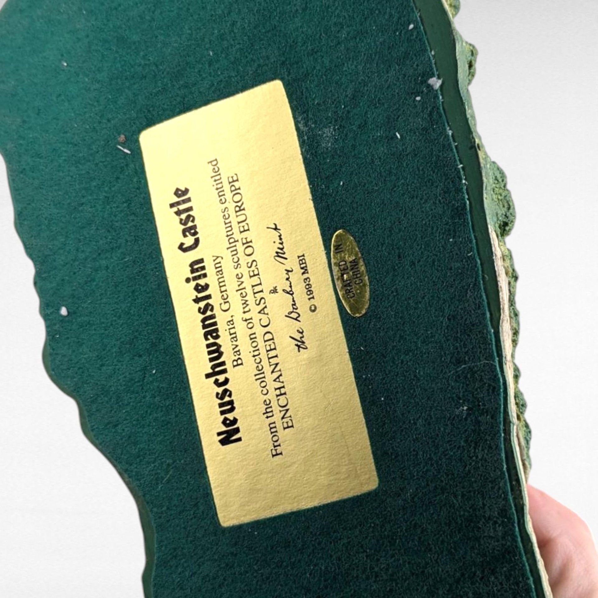 1993 Danbury Mint Neuschwanstein Castle Replica, Vintage Enchanted Castles of Europe Collection, Display Piece