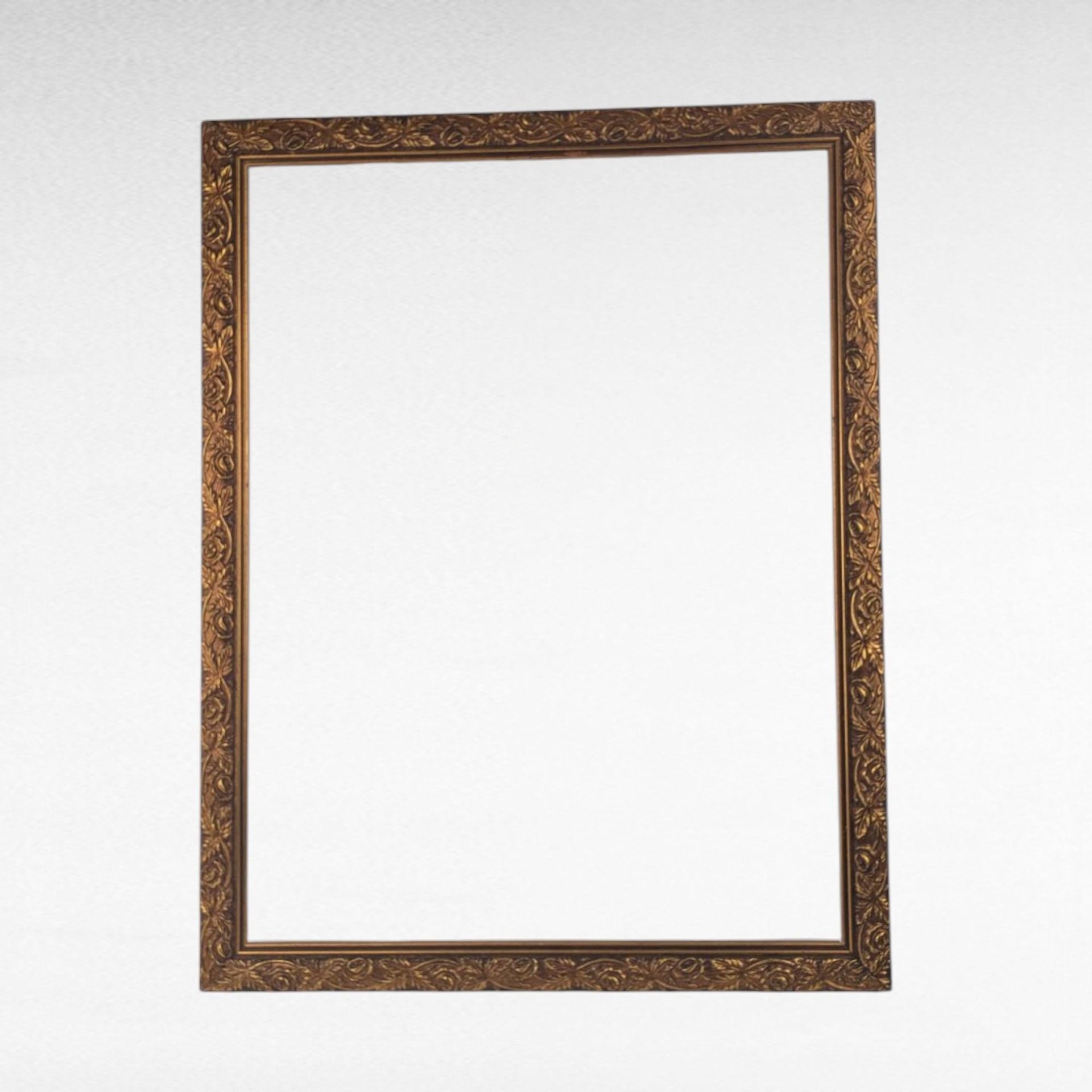 Vintage Wooden Picture Frame, Gold Accent Frame, 16x12 Frame, Photo Display, Wall Decor, Gift for Home, Vintage Photo Frame