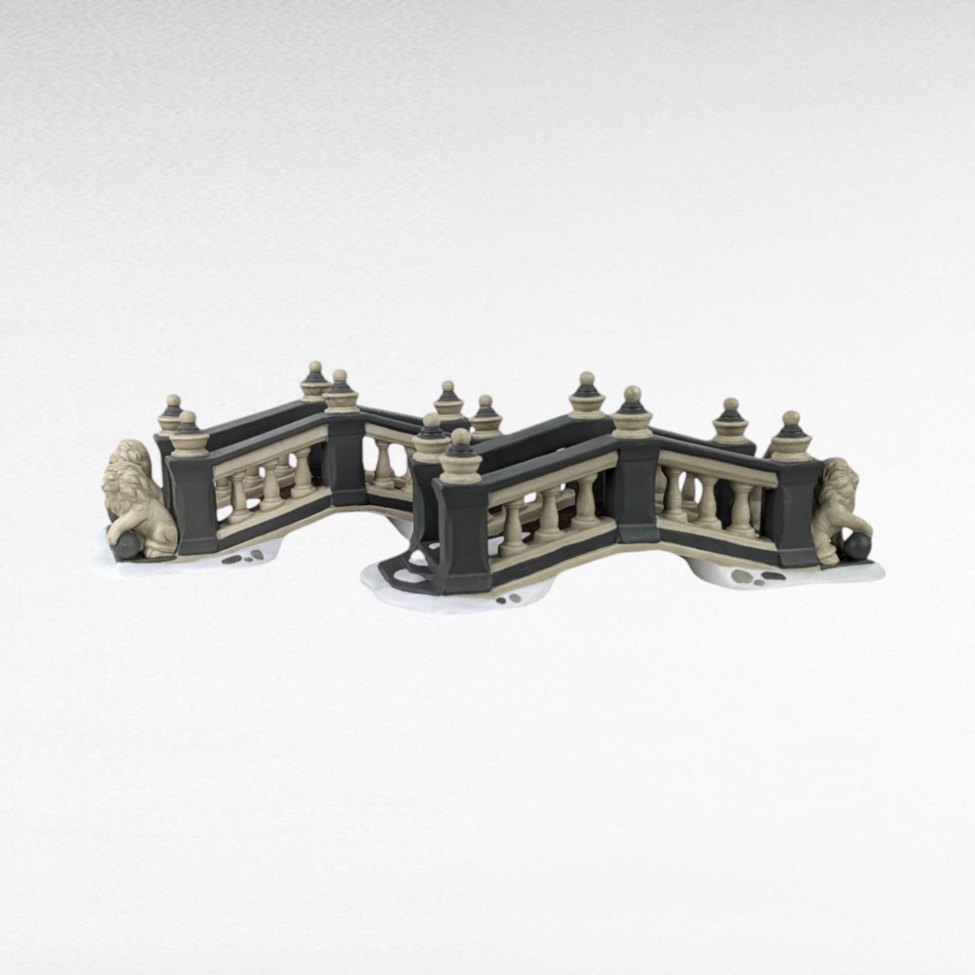 Dept 56 Heritage Village Bridge Set, Pair of Ceramic Bridges,