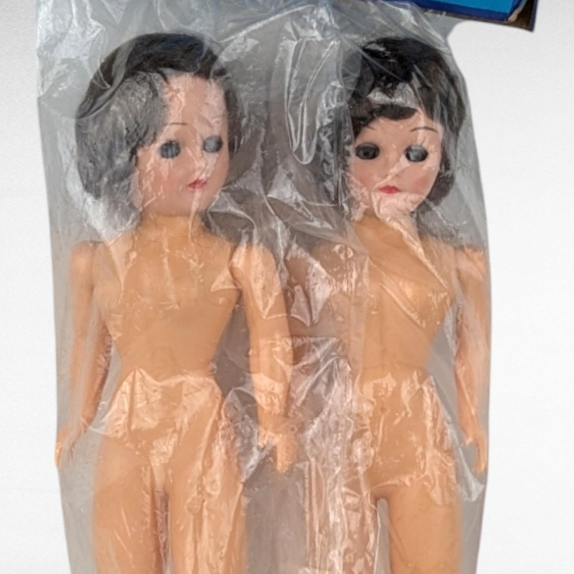 Vintage Adorable Dress Me Dolls, 8" Plastic Dolls, Movable Eyes & Parts, New in Package, Craft Supplies, DIY Doll Making