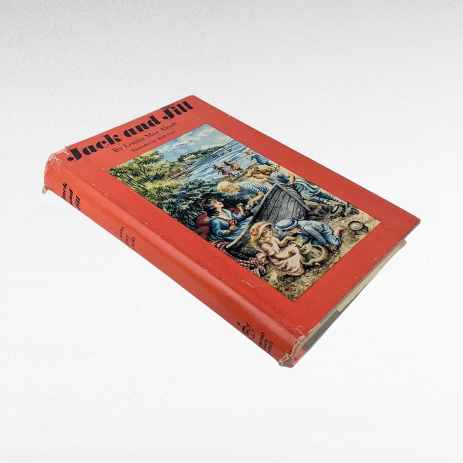 1956 Jack and Jill by Louisa May Alcott, Vintage Hardcover Book, Children's Literature, Illustrated by Ruth Ives