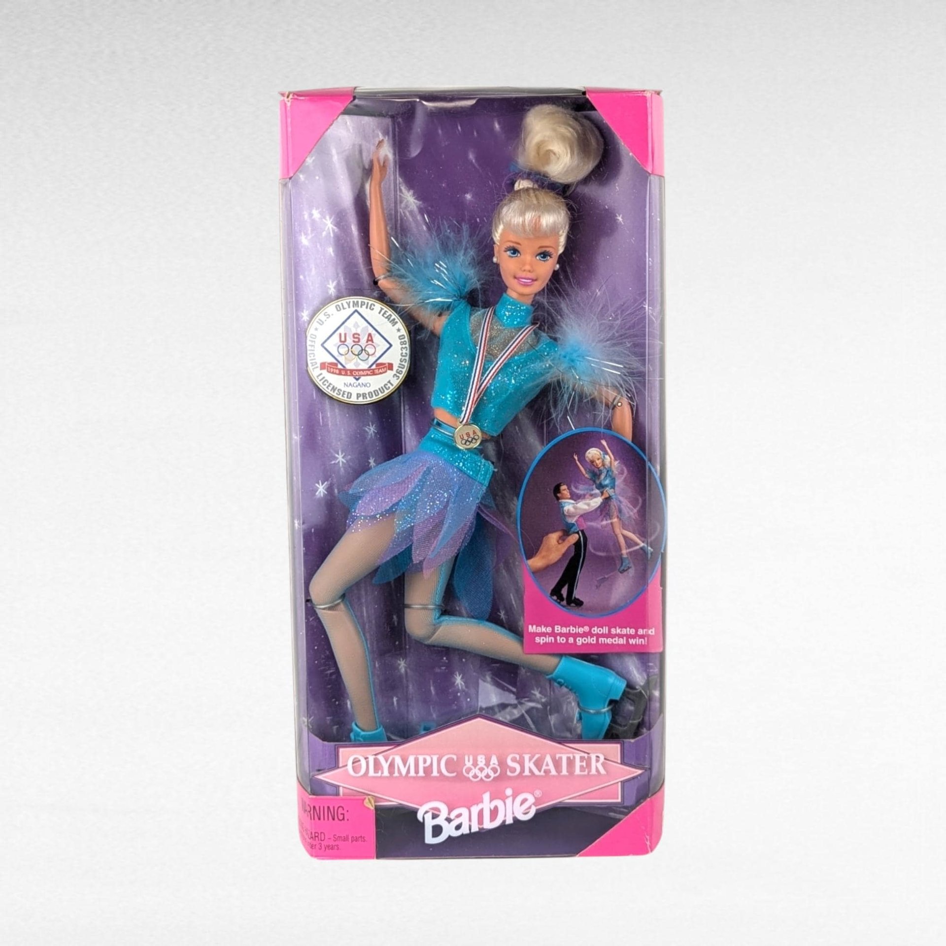 1997 Mattel Olympic Skater Barbie Doll.