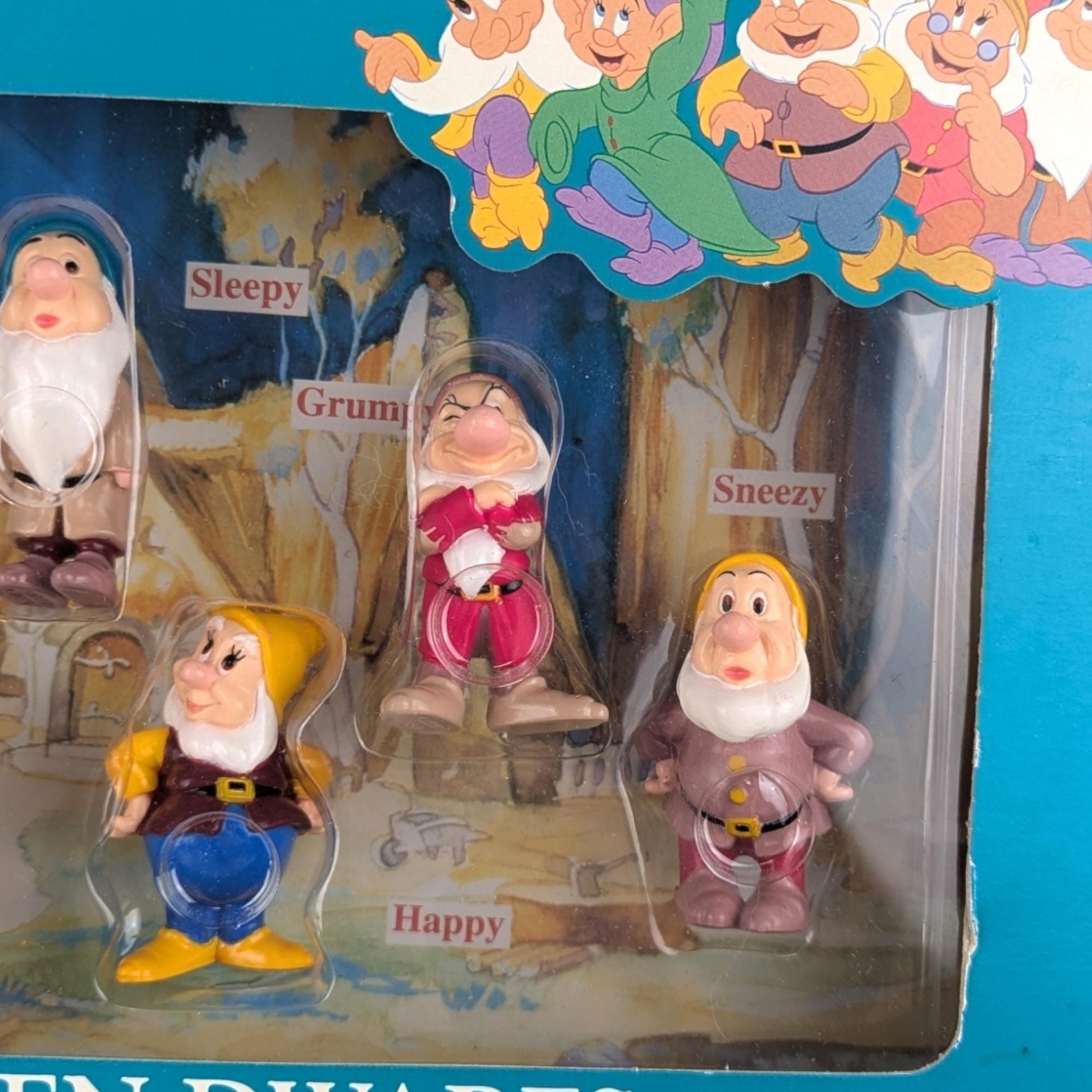 Vintage Snow White and the Seven Dwarfs Figure Set, Disney Collectibles, 1980s Mattel Figures, New in Package, Gift for Disney Fan