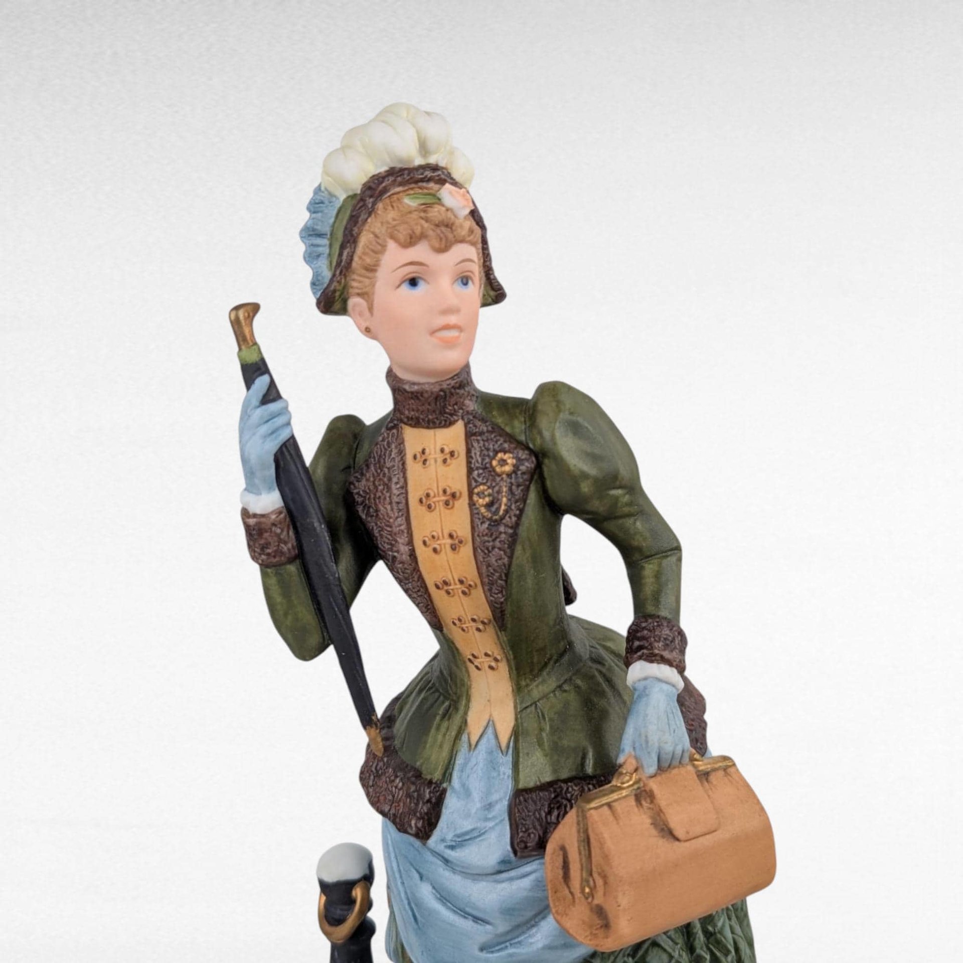 1987 Avon Mrs. Albee Lady Figurine Award, Vintage Avon Collectible, Gift for Avon Representative, Home Decor