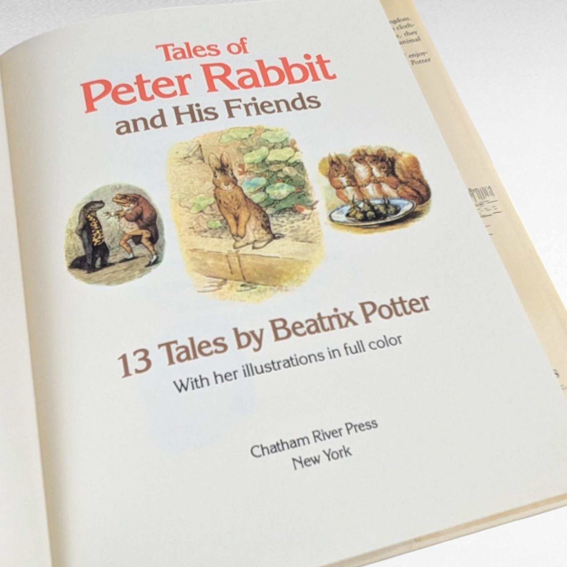 1984 Tales of Peter Rabbit and His Friends, Beatrix Potter Hardcover, Children's Literature, Classic Storybook, Gift for Kids