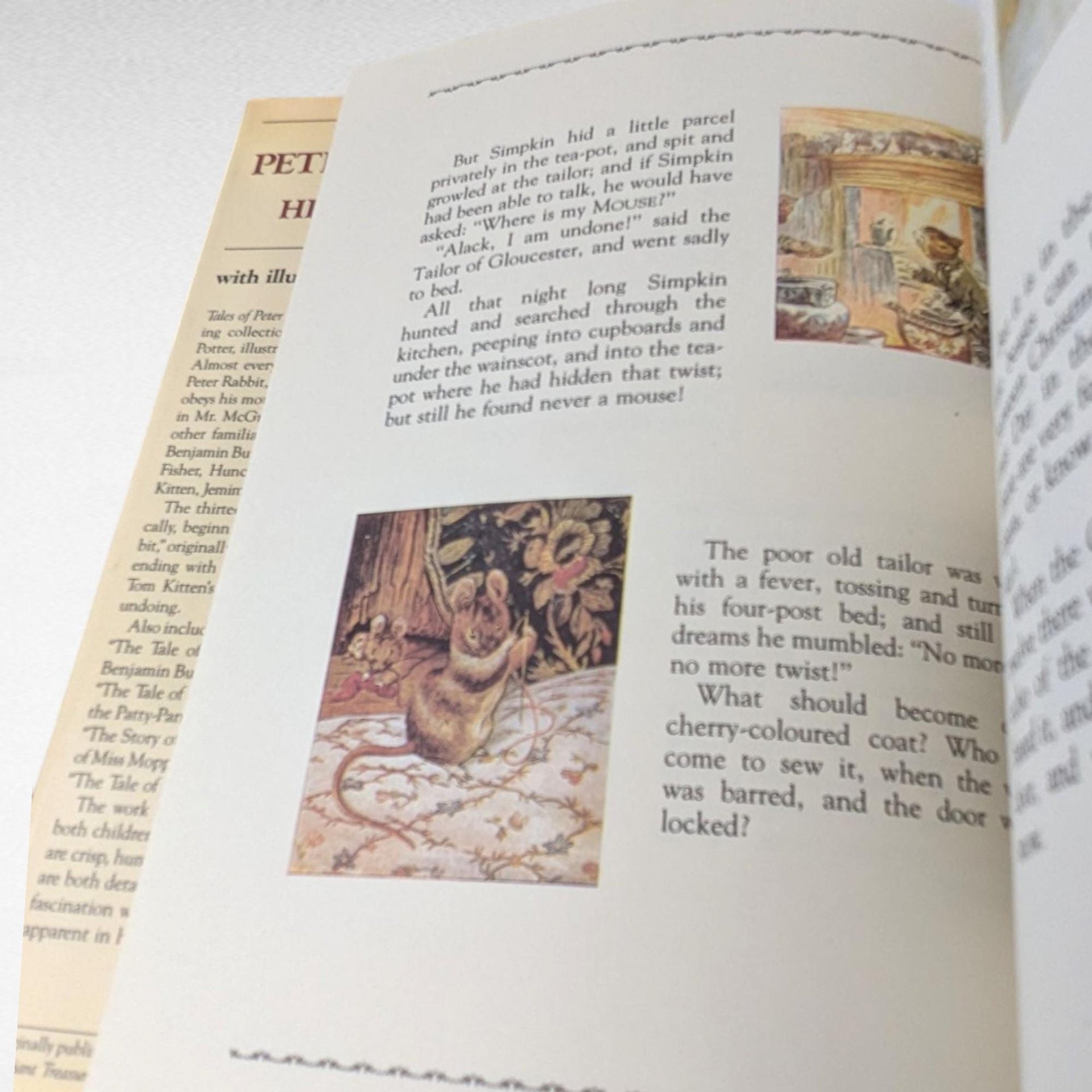 1984 Tales of Peter Rabbit and His Friends, Beatrix Potter Hardcover, Children's Literature, Classic Storybook, Gift for Kids