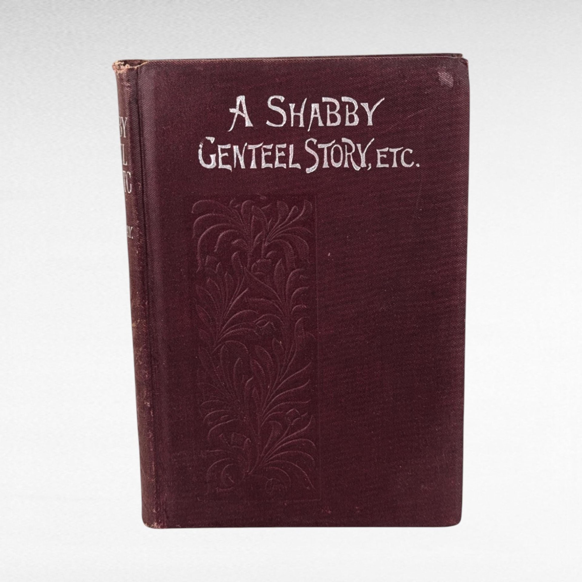 Antique Shabby Genteel Story & Other Tales, Thackeray Hardcover, Victorian Literature, Collectible Book, Gift for Reader