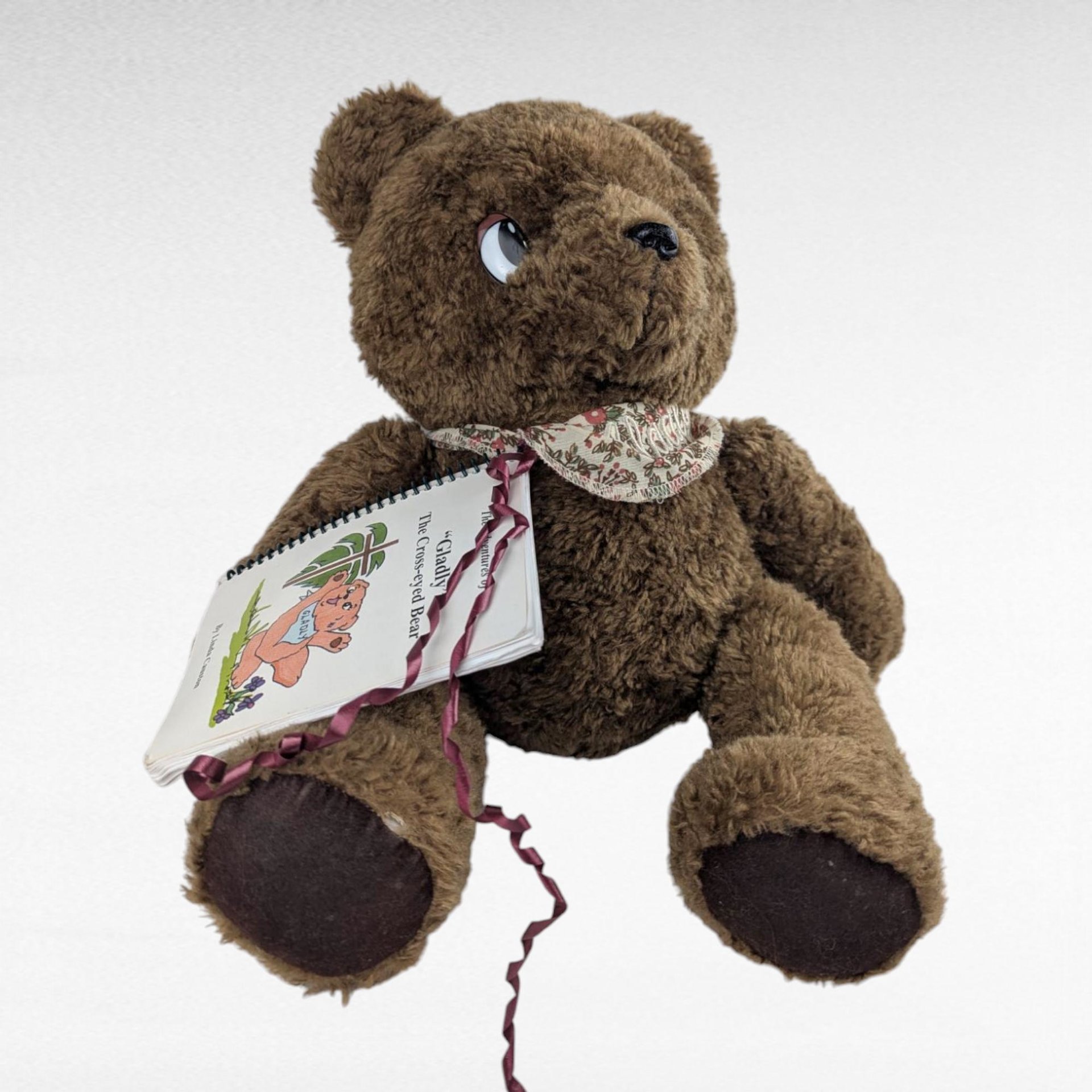 Vintage Gladly the Cross Eyed Bear Plush, 17" Height, Cross-Eyed Teddy, Collectible Stuffed Animal, Unique Gift