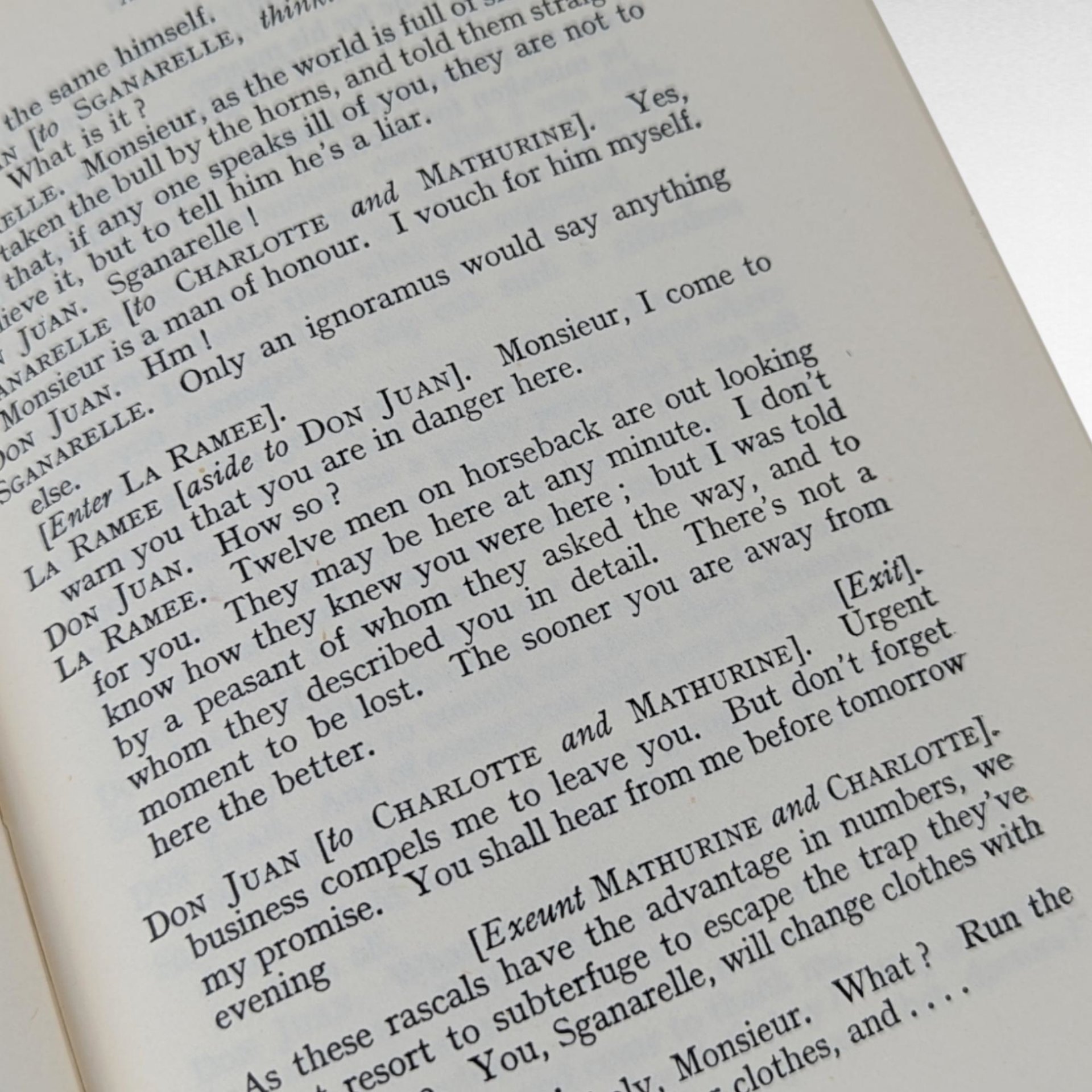 1954 Molière Comedies, Don Juan & Forced to Be a Doctor, Hardcover Book, Vintage Theater Gift