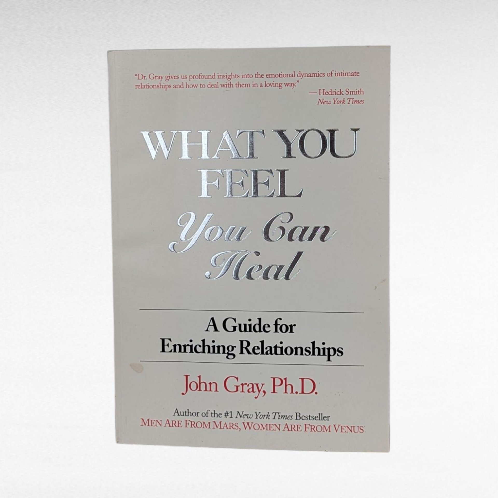 1984 John Gray "What You Feel You Can Heal" Softcover Book, Relationship Guide, Heart Publishing