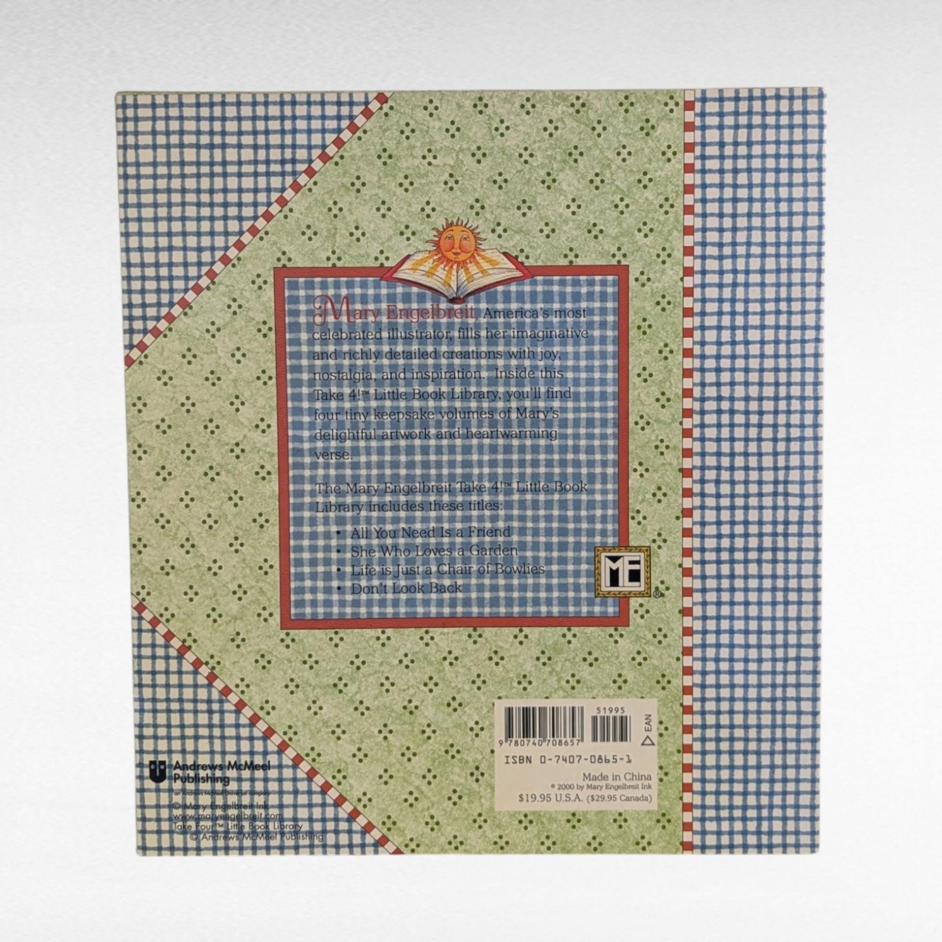 Vintage 2000 Mary Engelbreit "A Book is a Present" 4 Book Set, Children's Reading, Decorative Book Set, Gift for Book Lovers