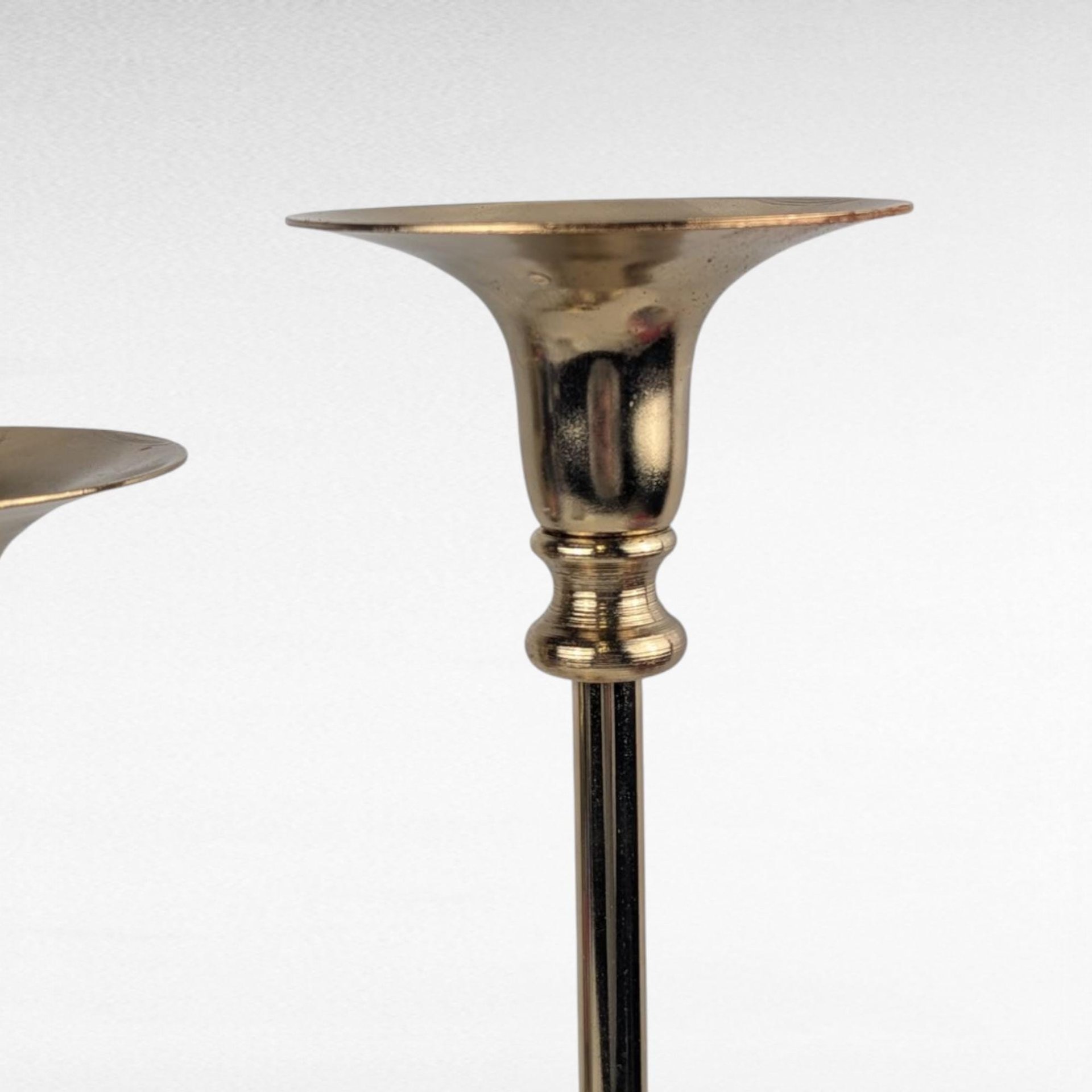 Vintage Brass Double Taper Candle Holder, Unique Mid-Century Candleabra, Decorative Brass Candle Stand, Gift for Home Decor Enthusiasts