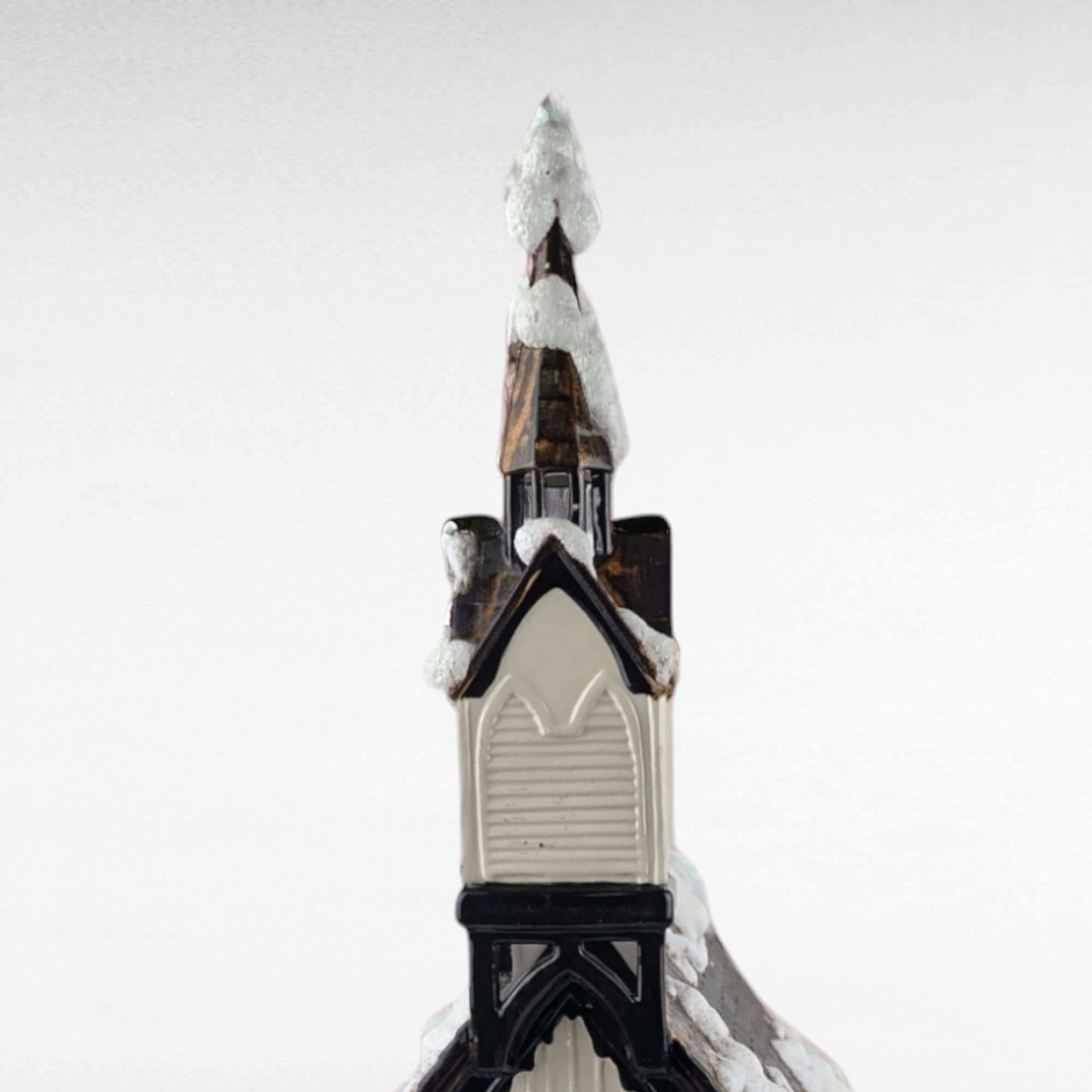 Vintage Byron Mold Lighted Musical Church, Ceramic Christmas Village Decoration, Holiday Decor, Gift for Collector