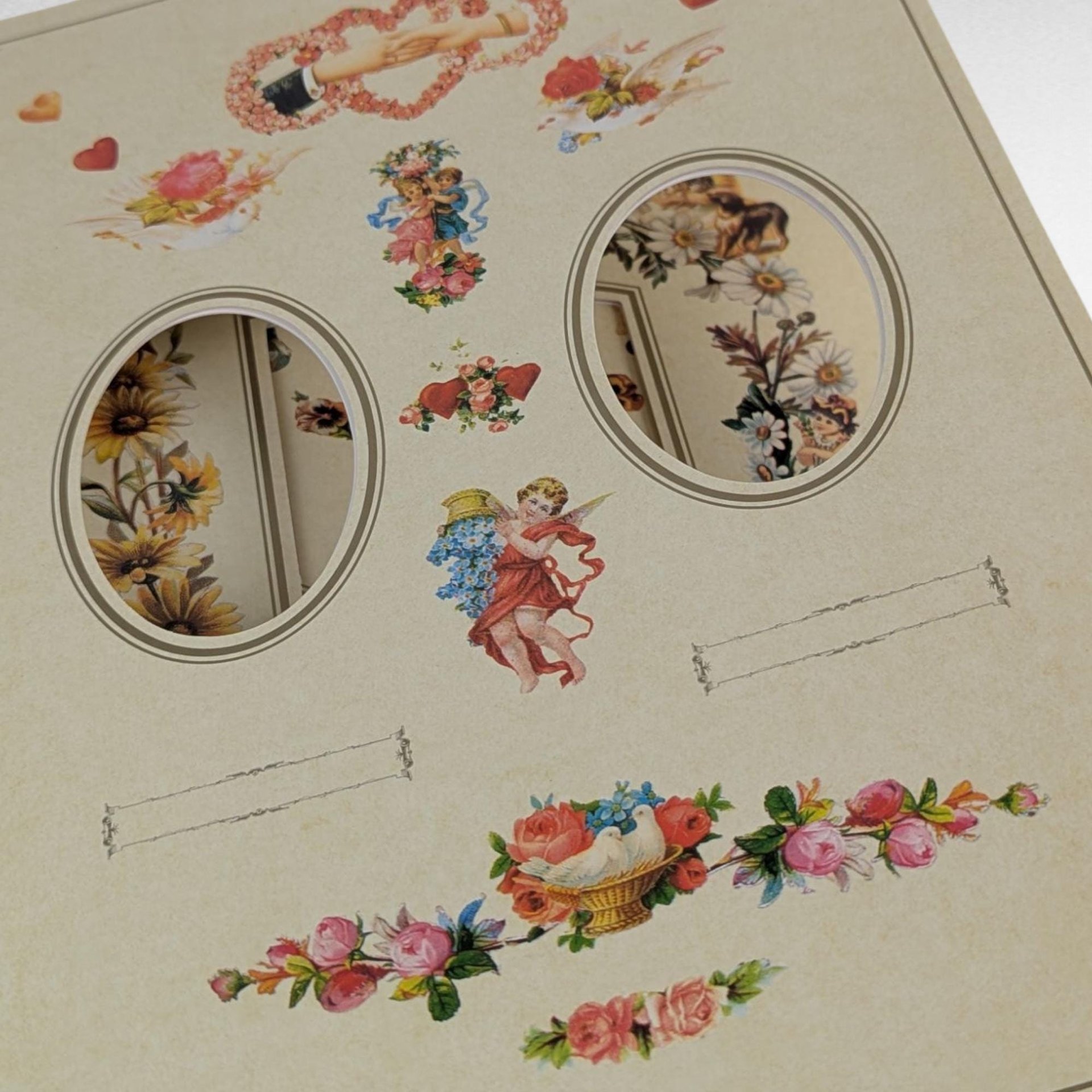 Vintage 1996 Victorian Themed Photograph Album, Holds 35 Photos, Floral & Butterfly Design, Memory Keeper, Gift for Sentimental Souls
